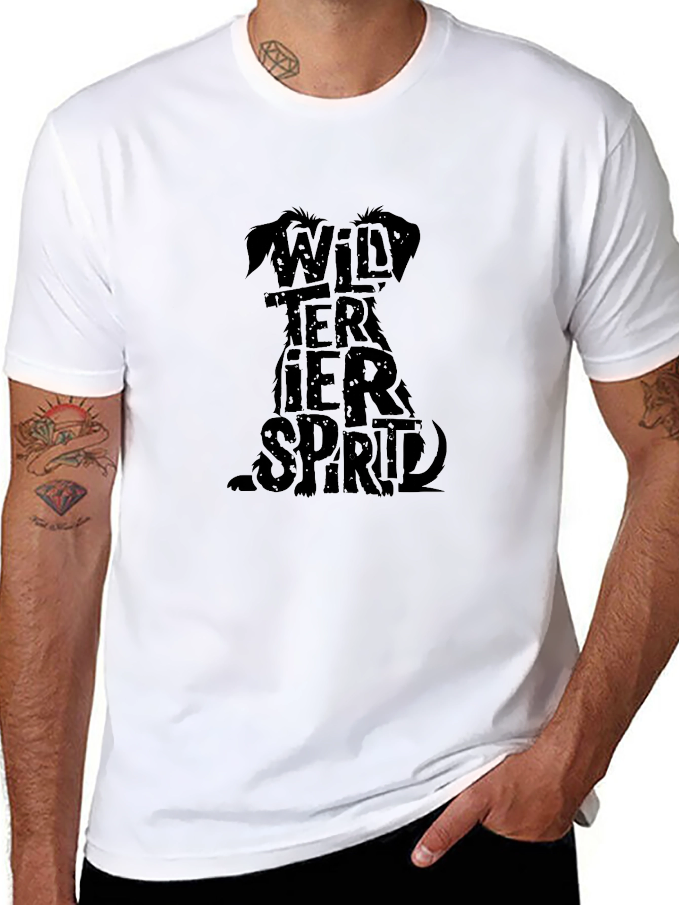 Wild Terrier Spirit Black T-Shirt