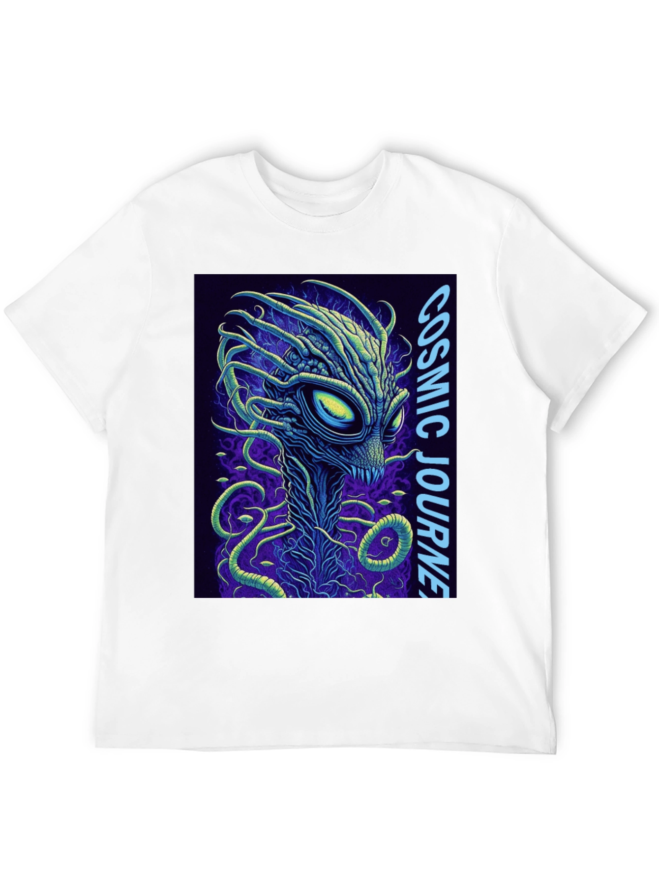 Cosmic Journey Alien Graphic T-Shirt