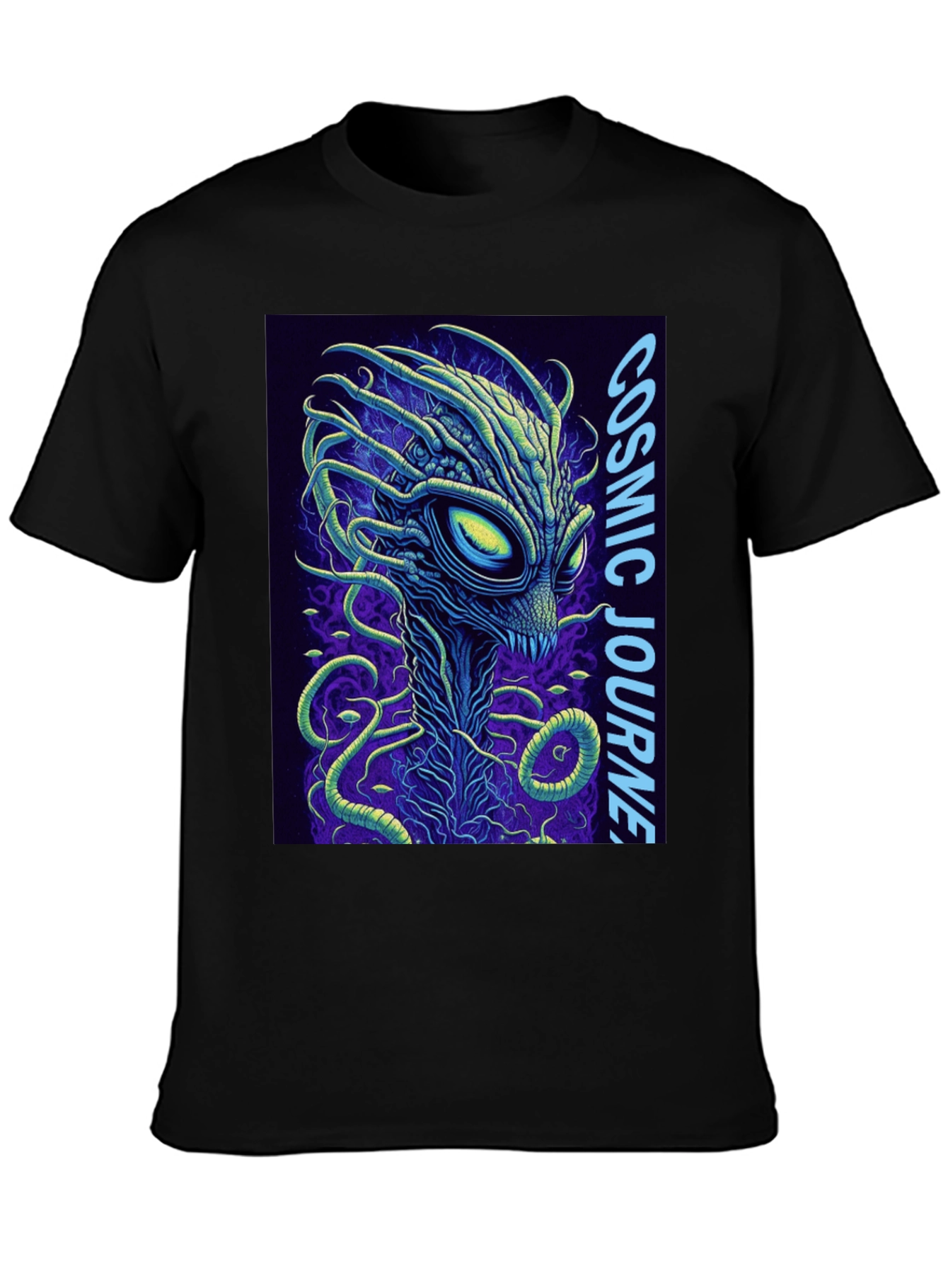 Cosmic Journey Alien Graphic T-Shirt