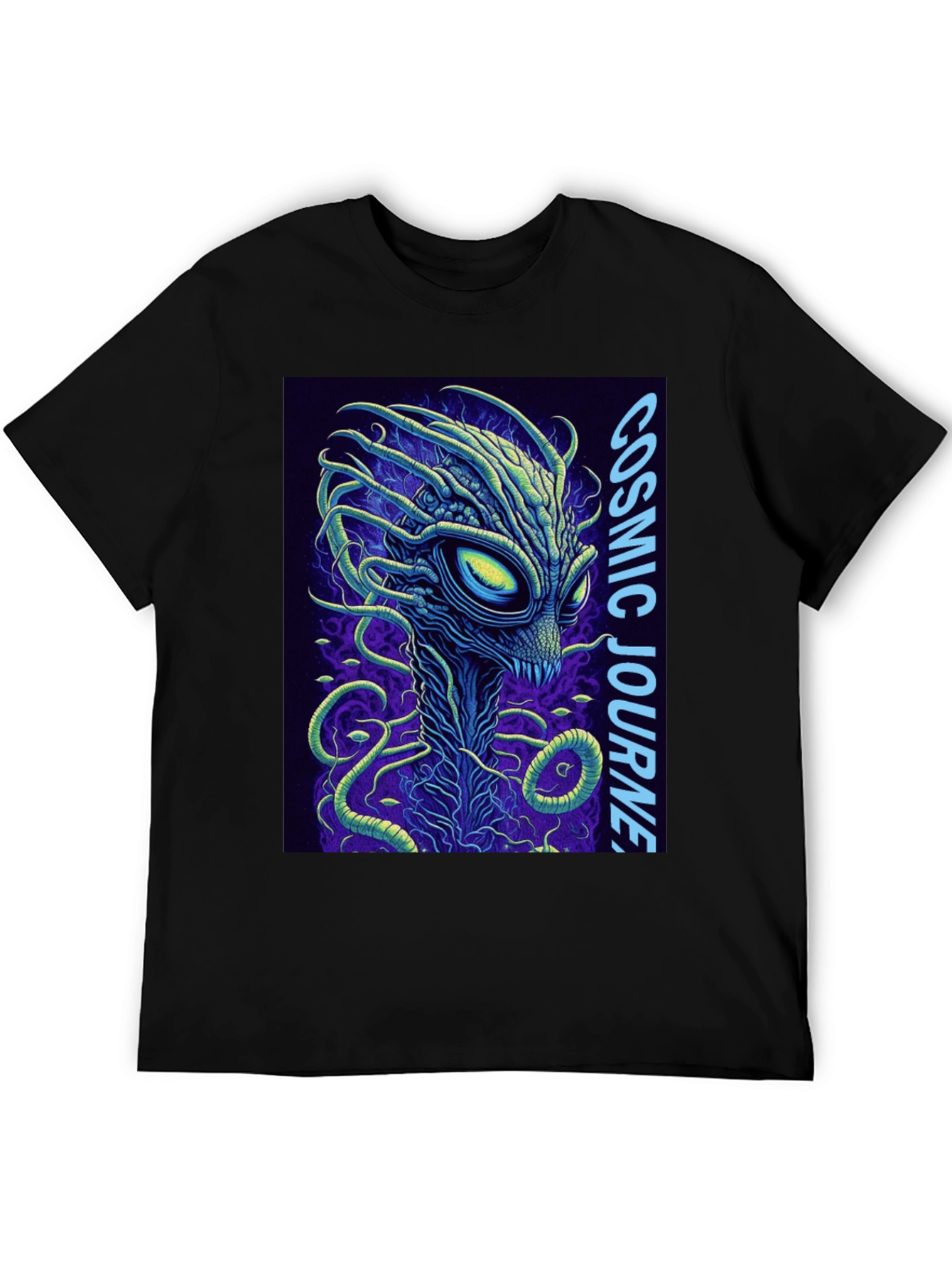 Cosmic Journey Alien Graphic T-Shirt