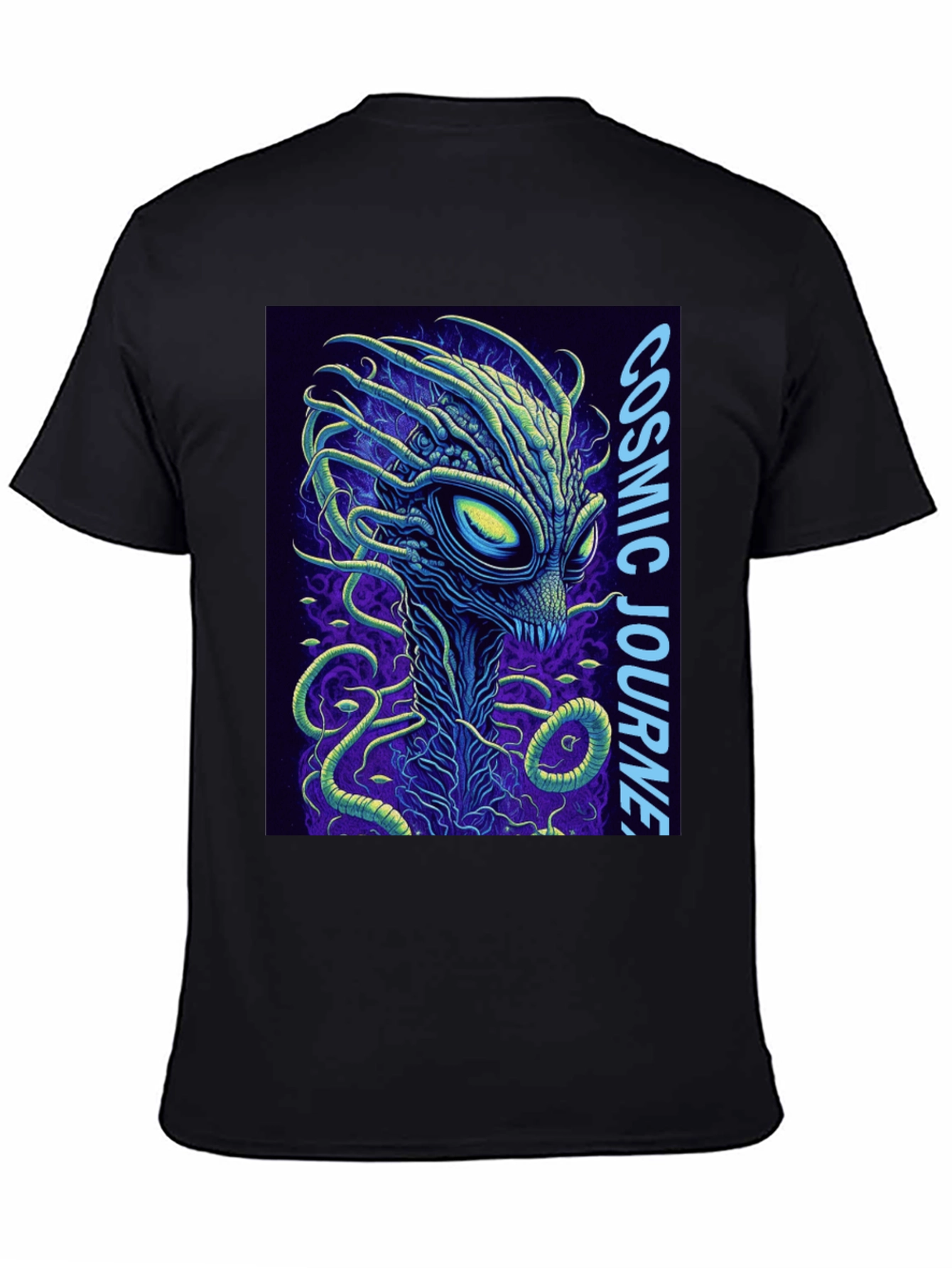 Cosmic Journey Alien Graphic T-Shirt