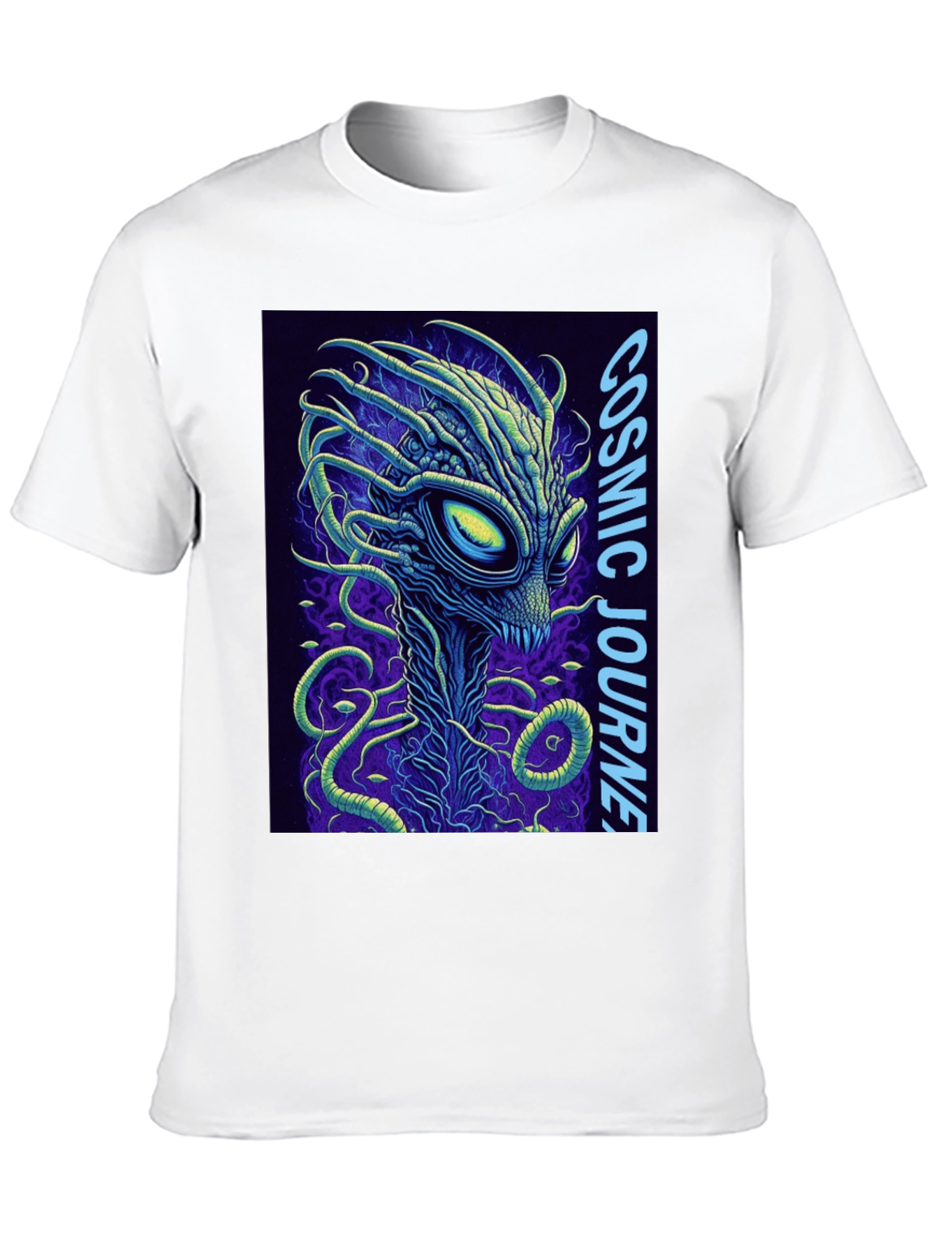 Cosmic Journey Alien Graphic T-Shirt