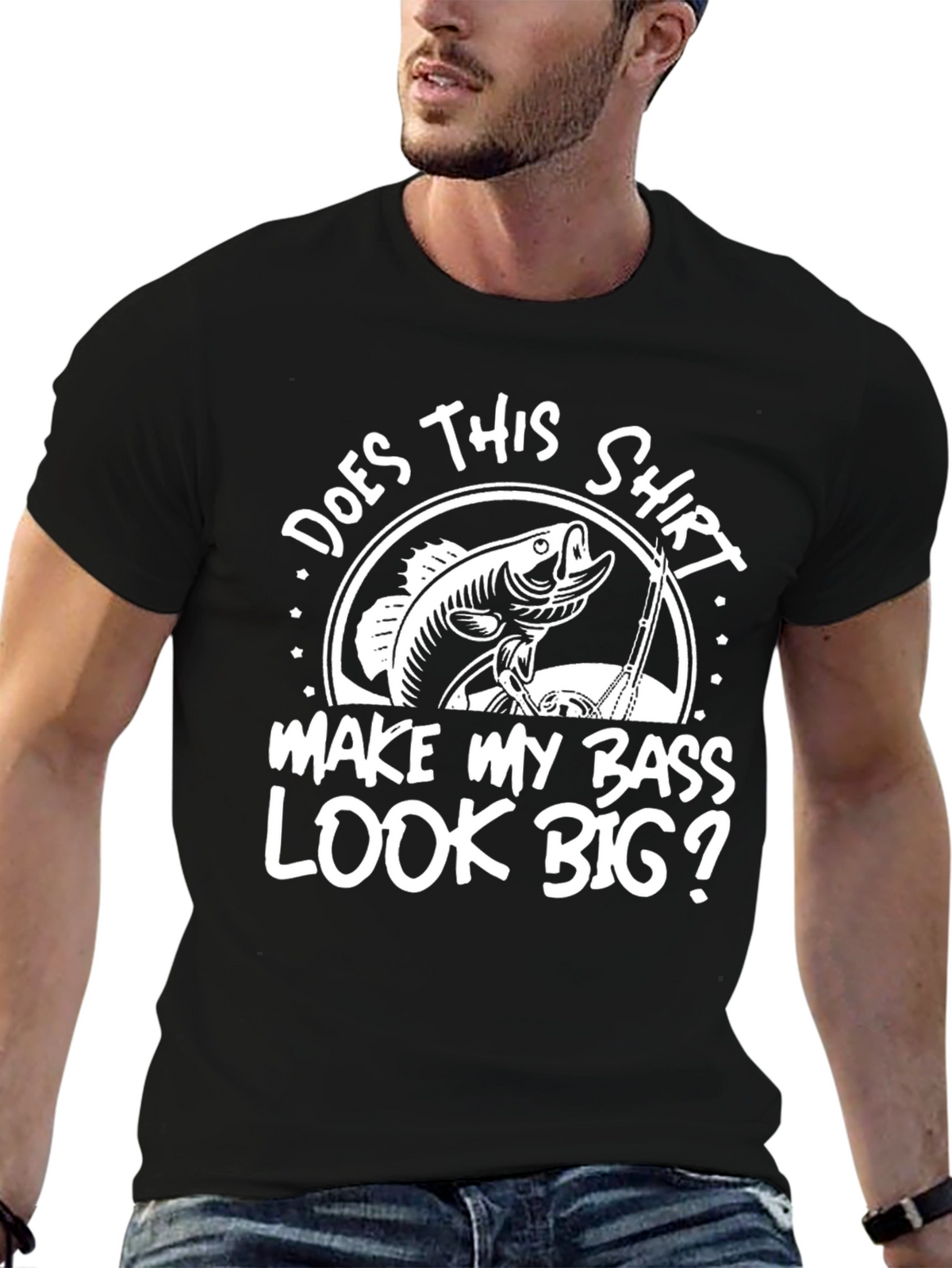 Funny Fishing Bass Graphic T-Shirt