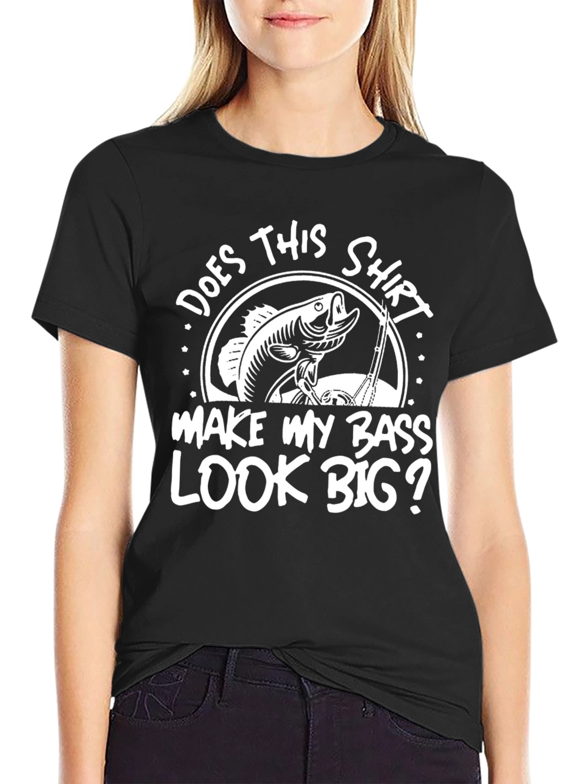Funny Fishing Bass Graphic T-Shirt