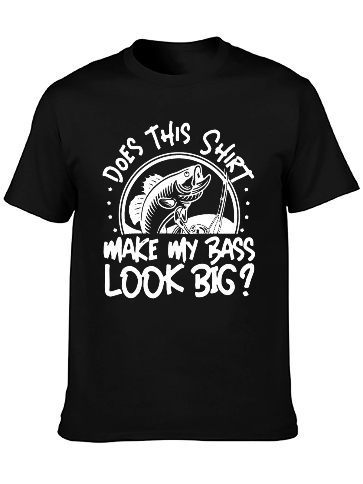 Funny Fishing Bass Graphic T-Shirt