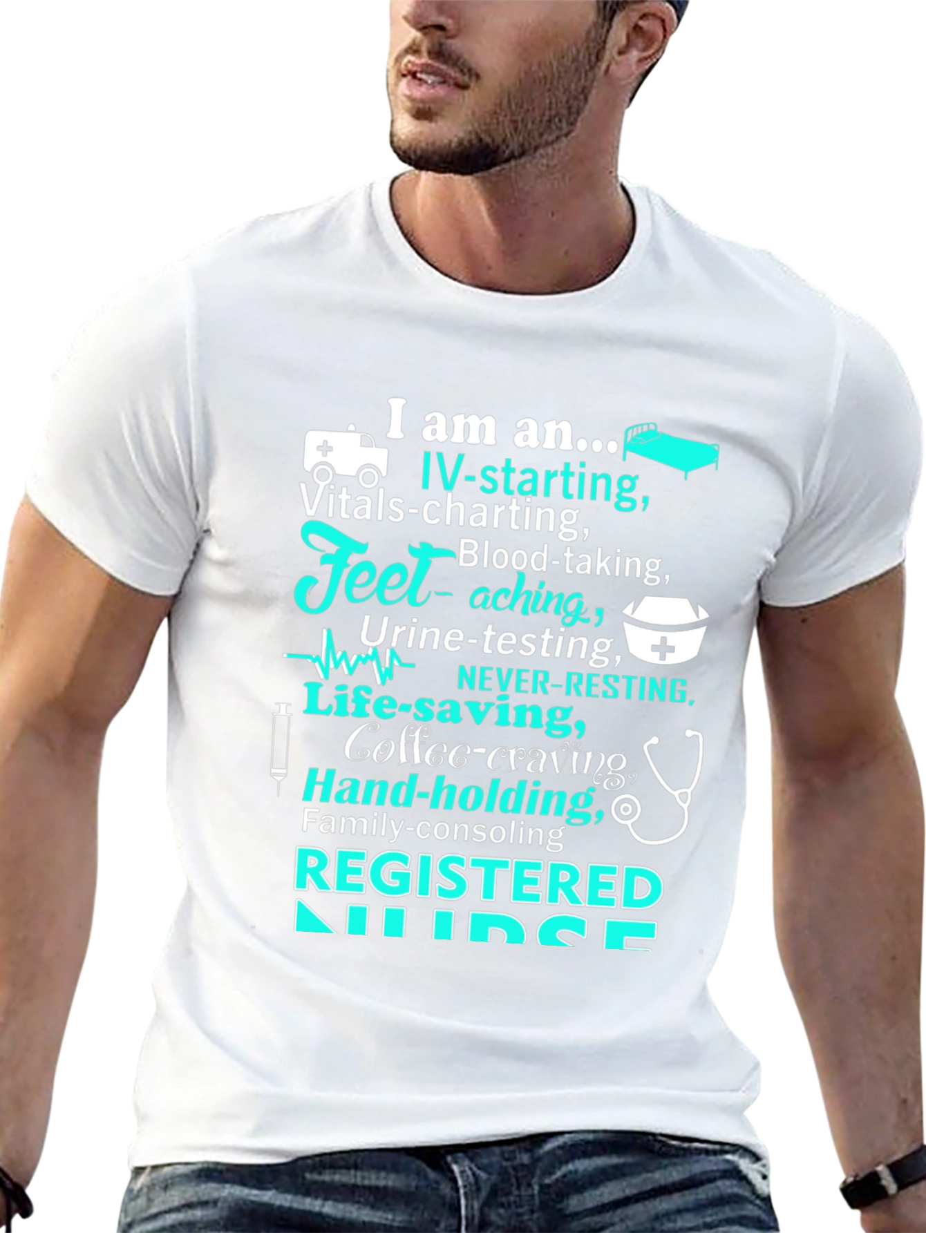 Registered Nurse T-Shirt - Caring Professional Apparel
