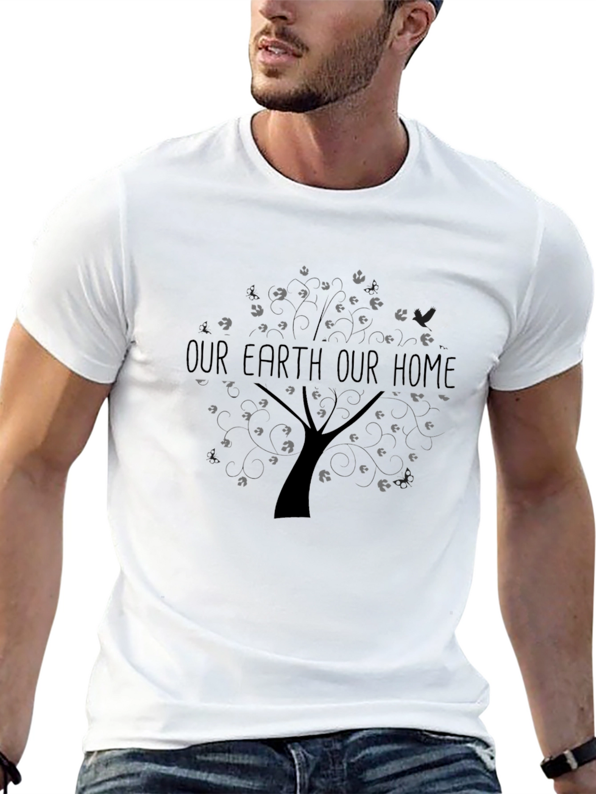Our Earth Our Home Tree Graphic Tee