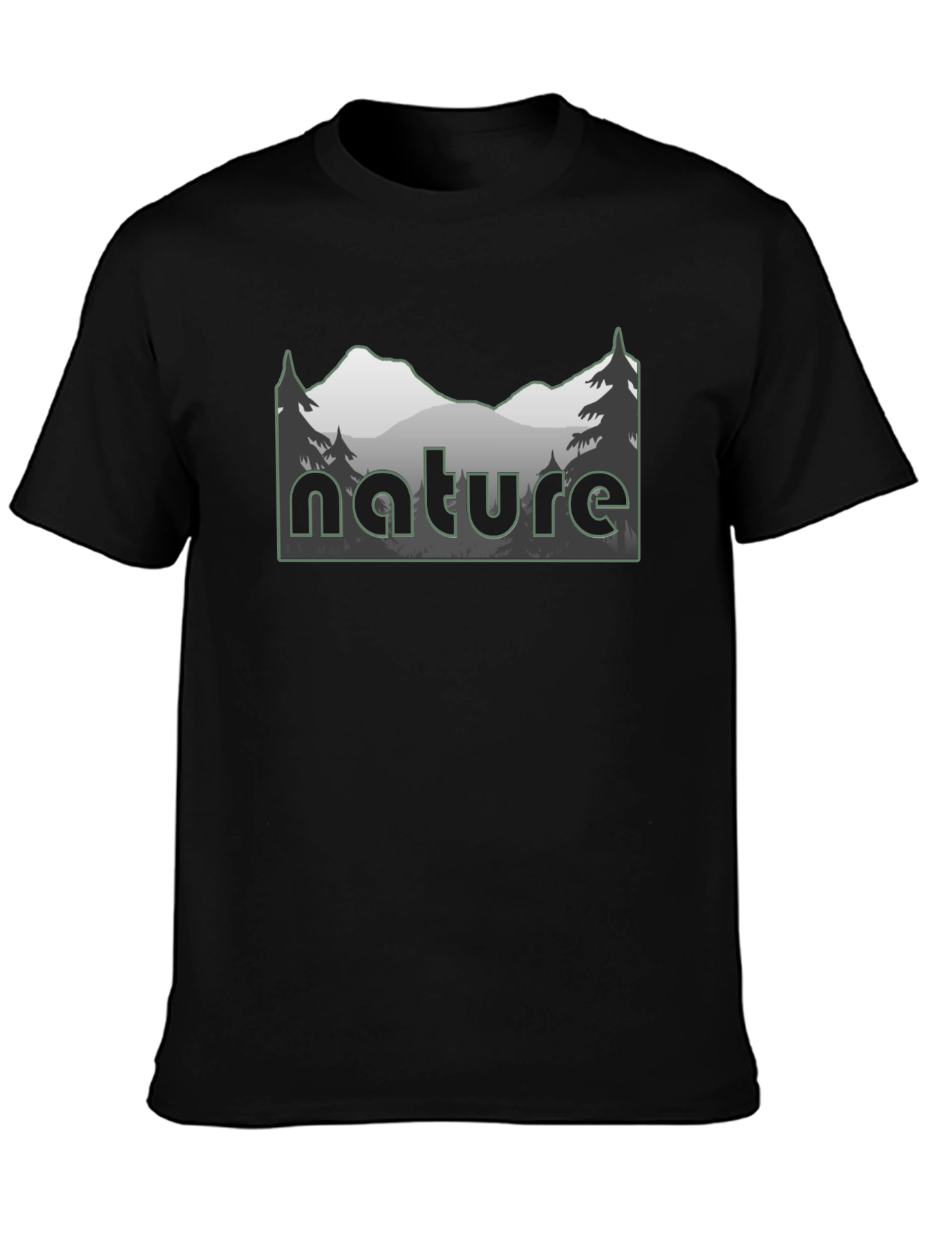 Nature T-Shirt Mountain Design