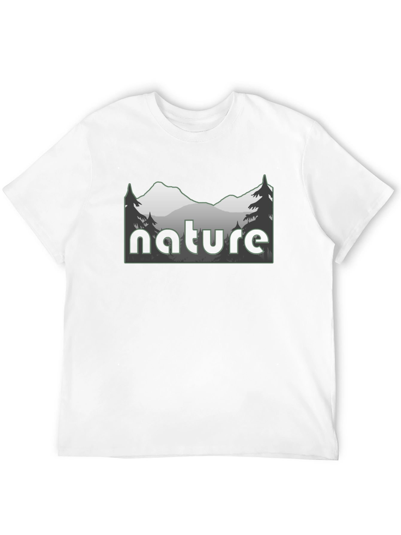 Nature T-Shirt Mountain Design