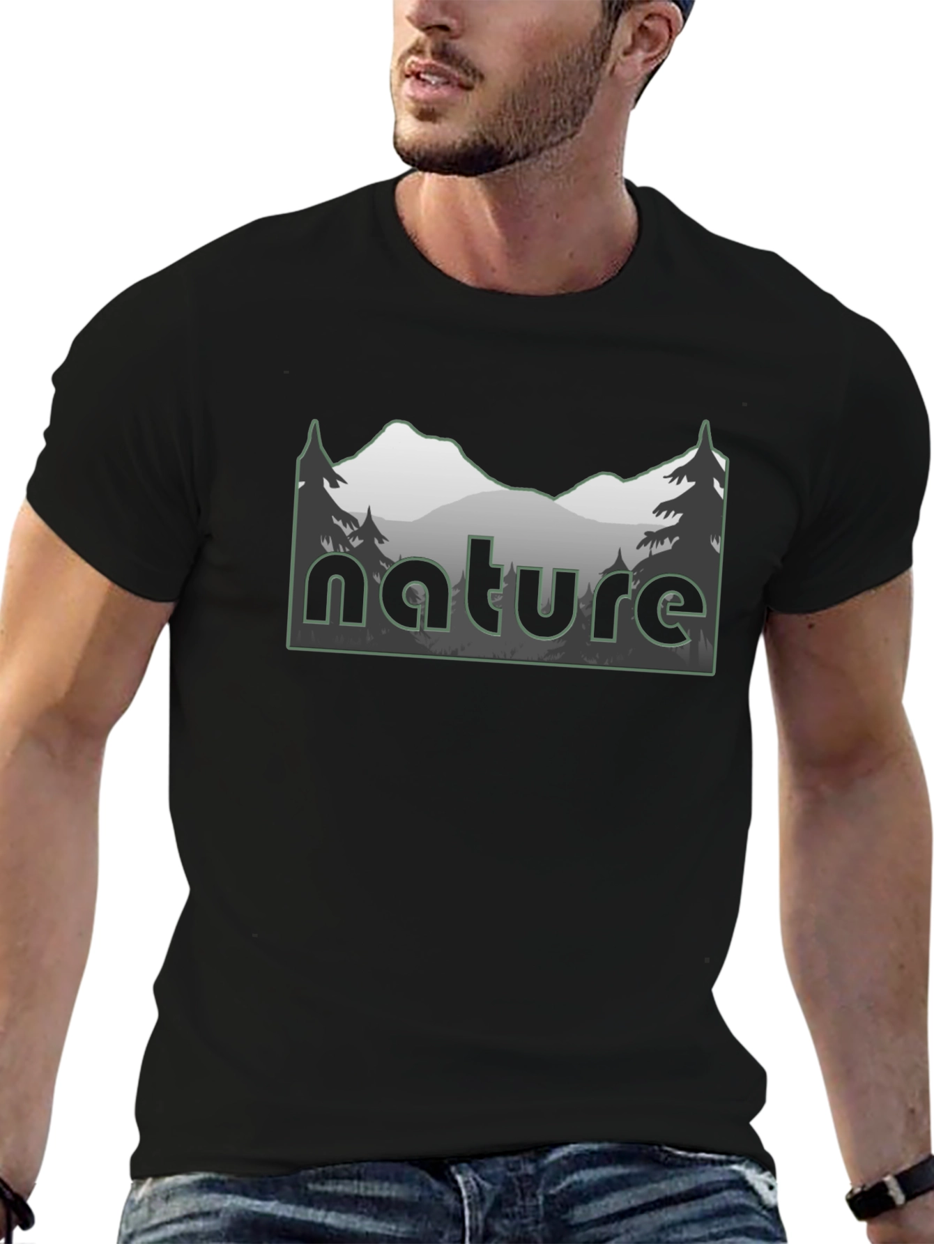 Nature T-Shirt Mountain Design