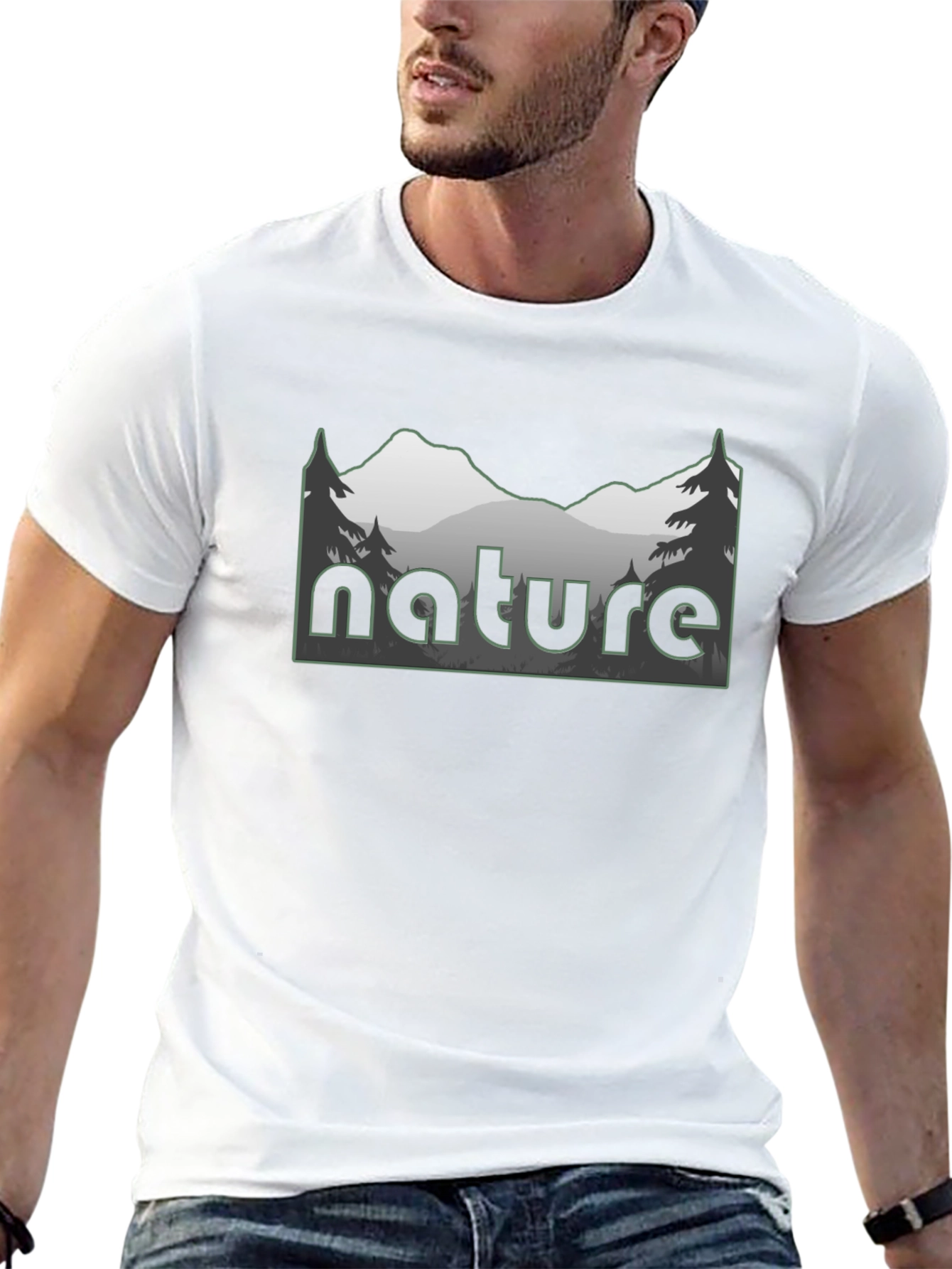 Nature T-Shirt Mountain Design