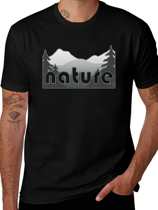 Nature T-Shirt Mountain Design