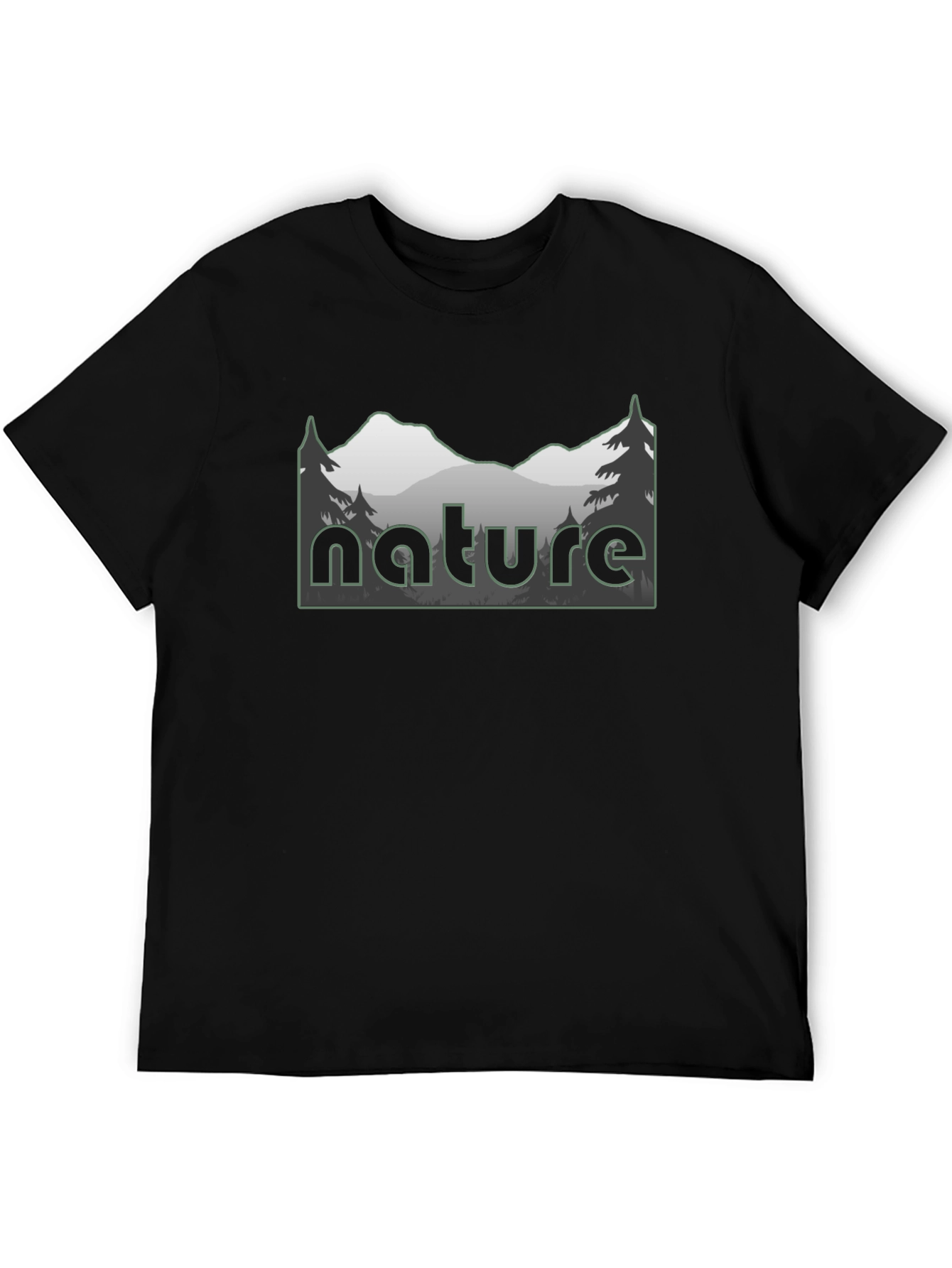 Nature T-Shirt Mountain Design