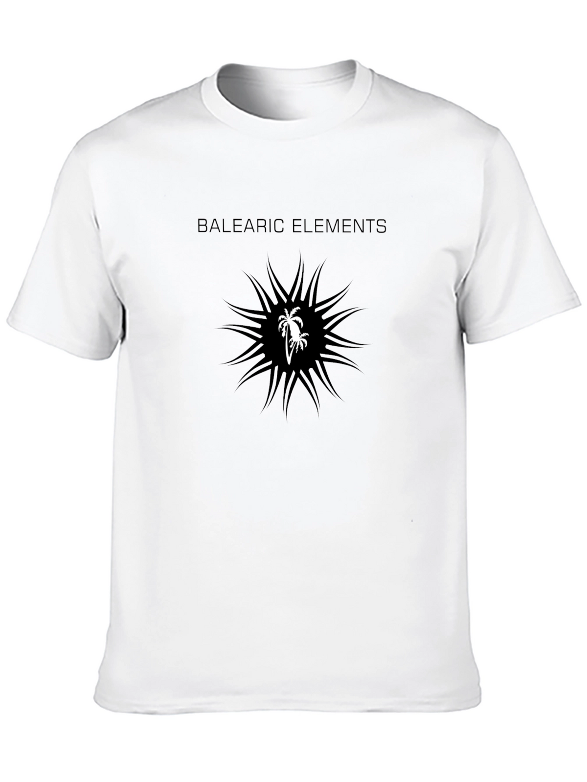 Balearic Elements Black Graphic T-Shirt