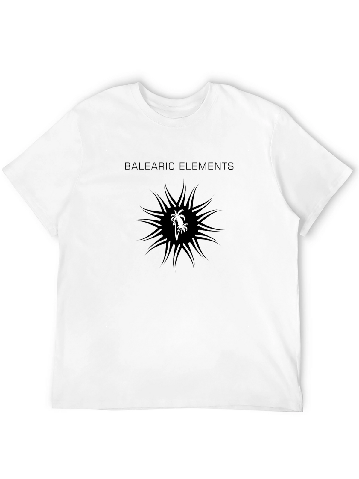 Balearic Elements Black Graphic T-Shirt