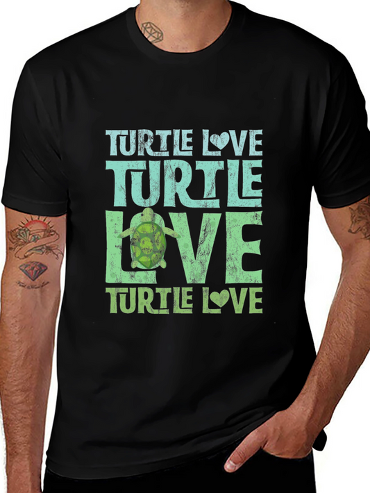 Turtle Love Graphic Tee - Unisex Black T-Shirt