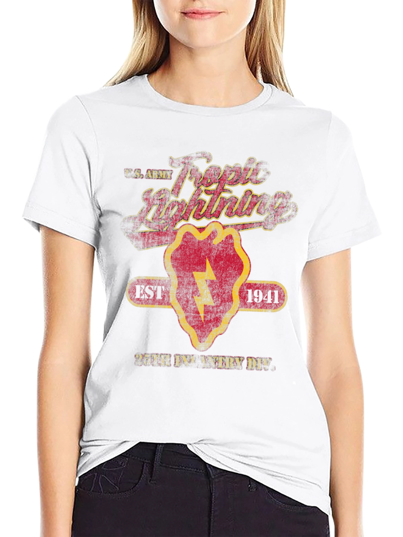25th Infantry Division Tropic Lightning Graphic T-Shirt