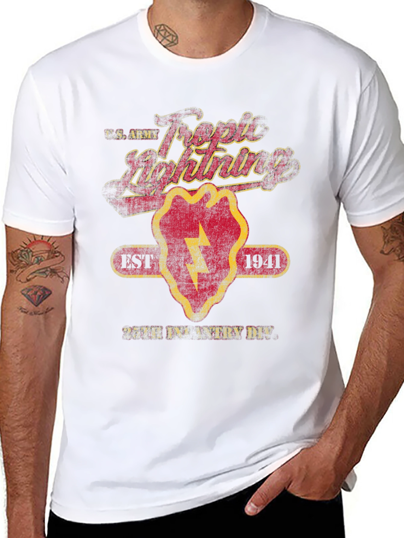 25th Infantry Division Tropic Lightning Graphic T-Shirt