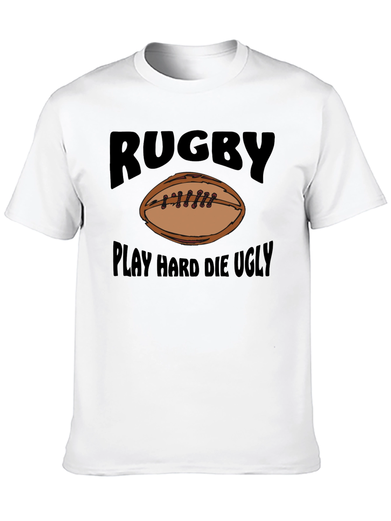 Rugby Play Hard Graphic T-Shirt