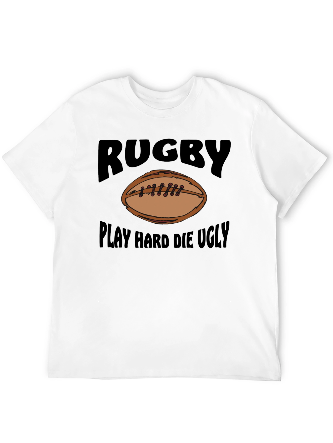 Rugby Play Hard Graphic T-Shirt