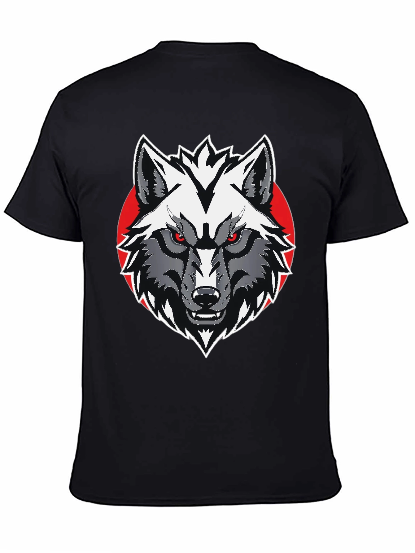 Wolf Graphic Tee - Mens Black T-Shirt