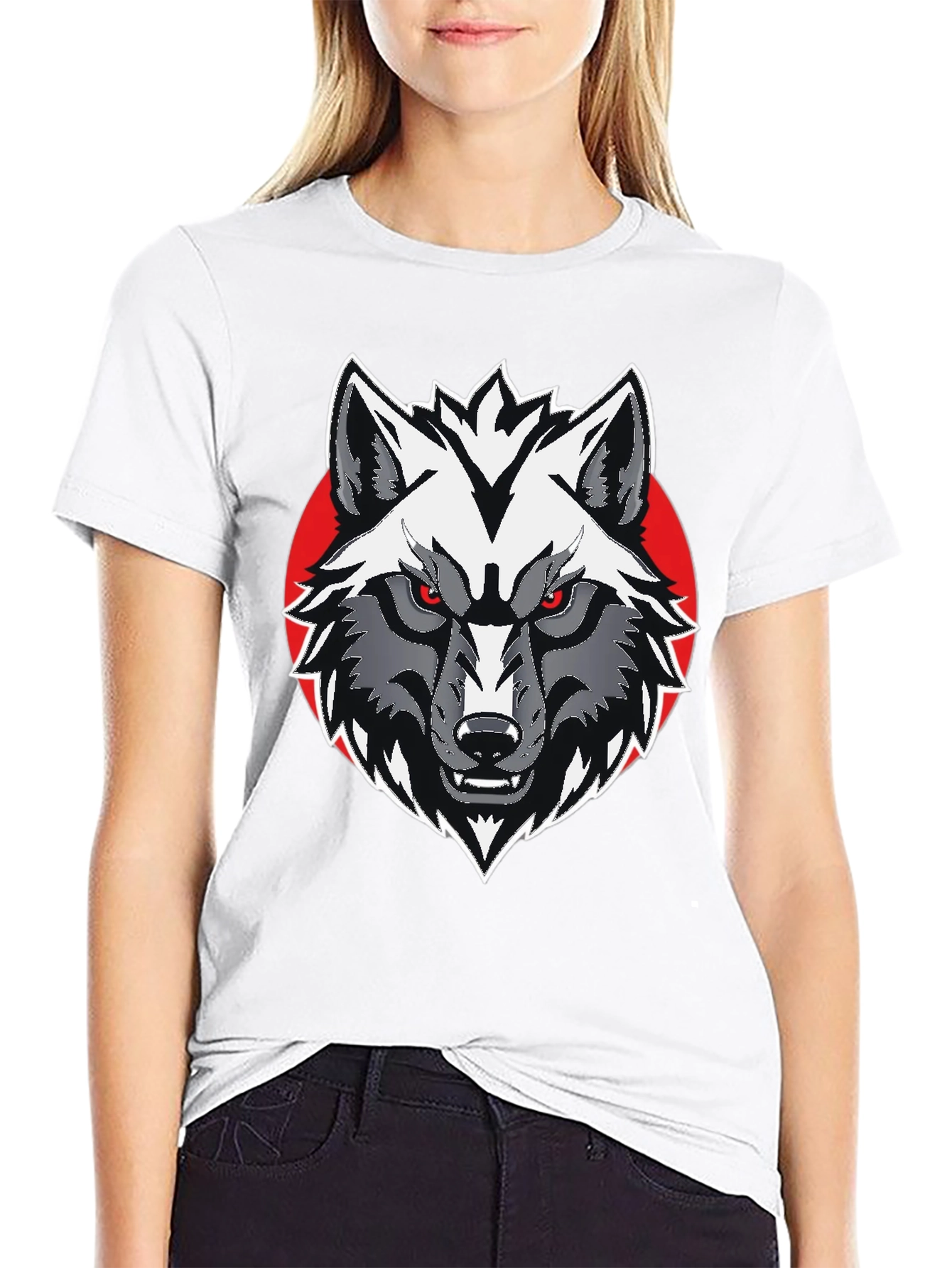 Wolf Graphic Tee - Mens Black T-Shirt