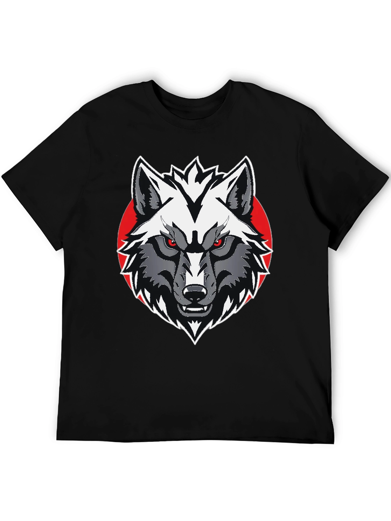 Wolf Graphic Tee - Mens Black T-Shirt