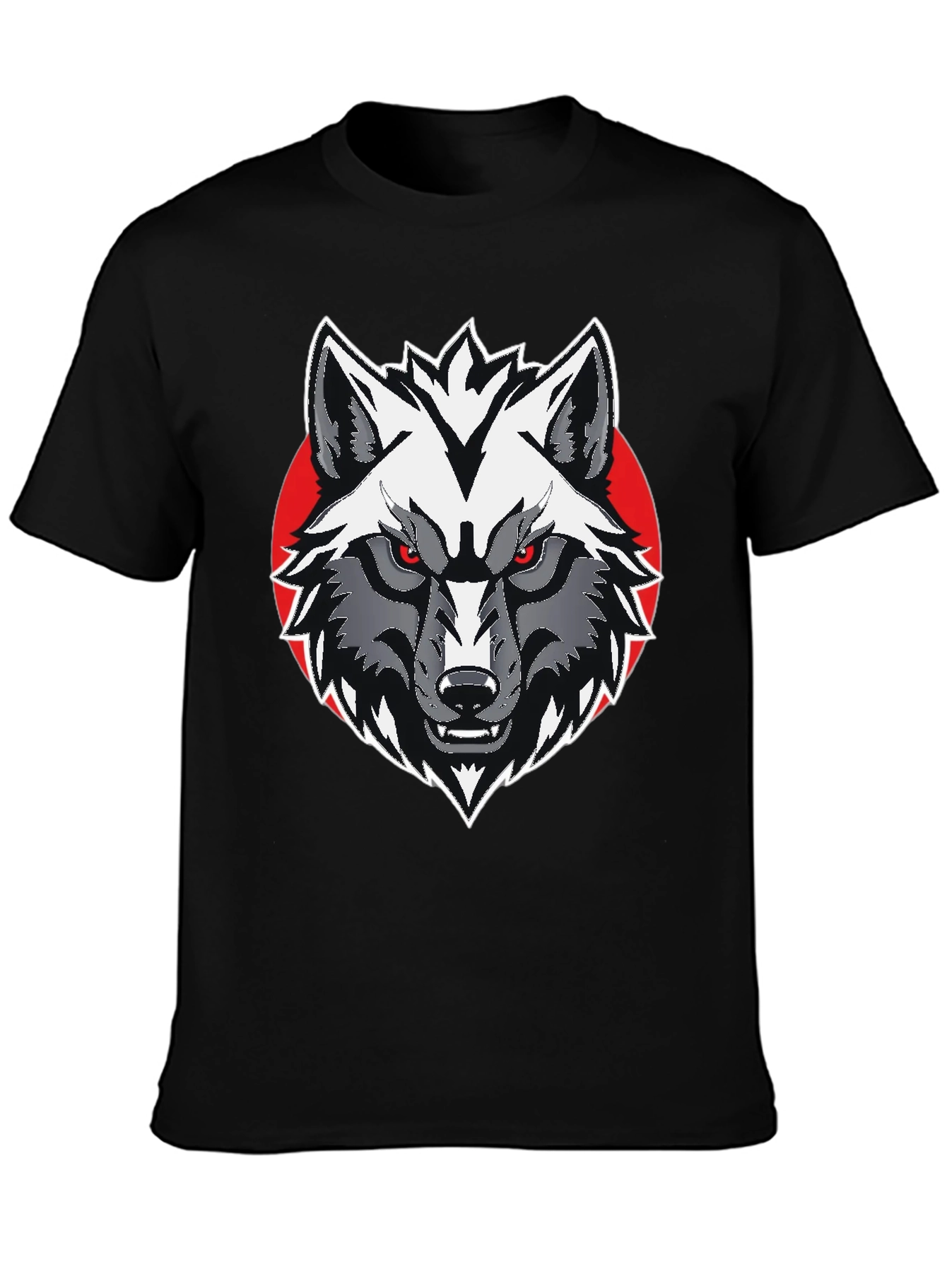 Wolf Graphic Tee - Mens Black T-Shirt
