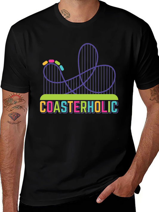 Coasterholic Graphic Tee - Thrill Ride Design