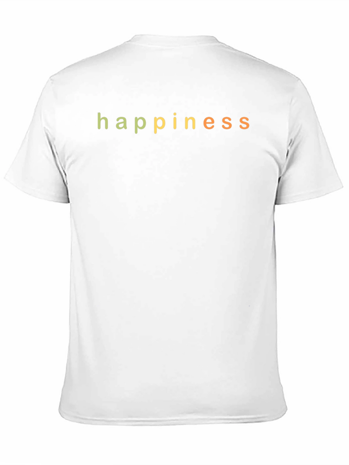 Happiness Graphic Print Black T-Shirt