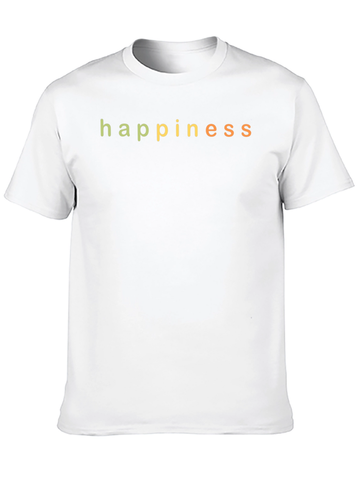 Happiness Graphic Print Black T-Shirt
