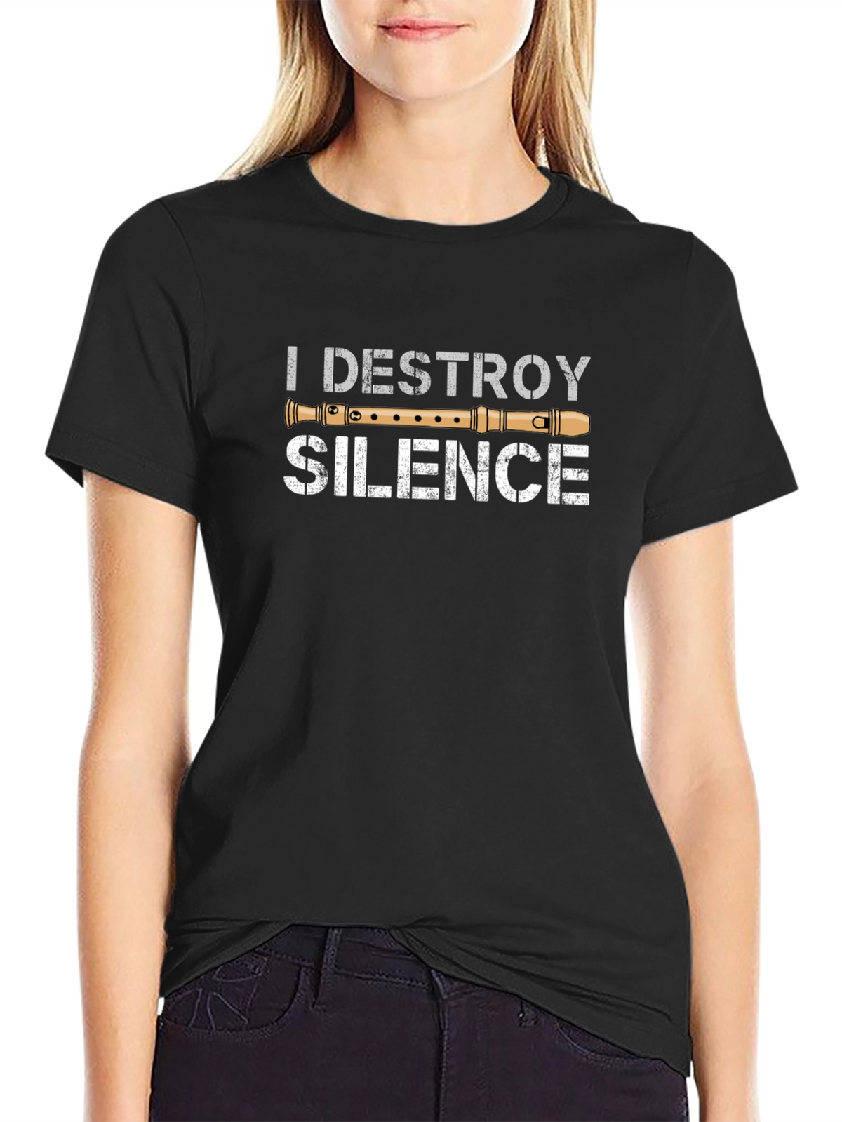 I Destroy Silence T-Shirt Music Lover Tee