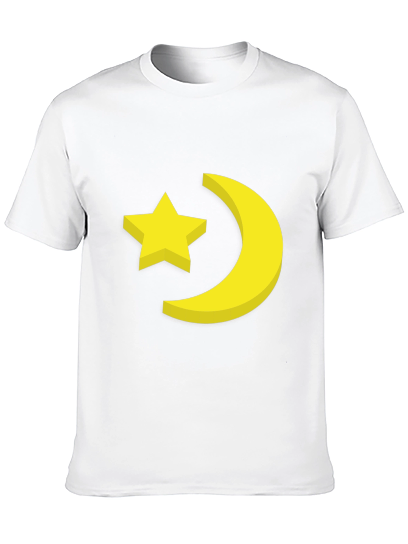 Star & Moon Graphic Tee - Stylish Black T-Shirt
