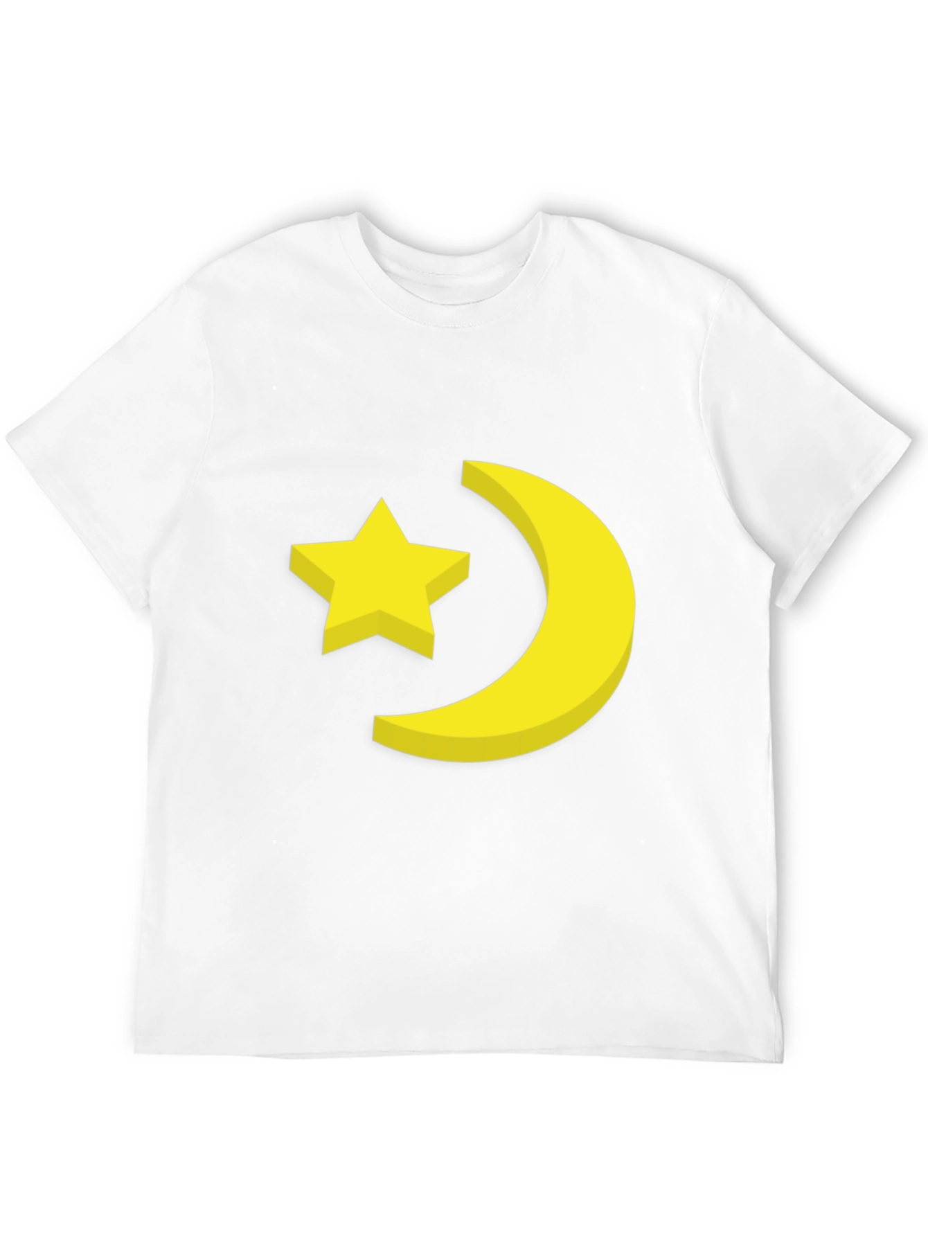 Star & Moon Graphic Tee - Stylish Black T-Shirt