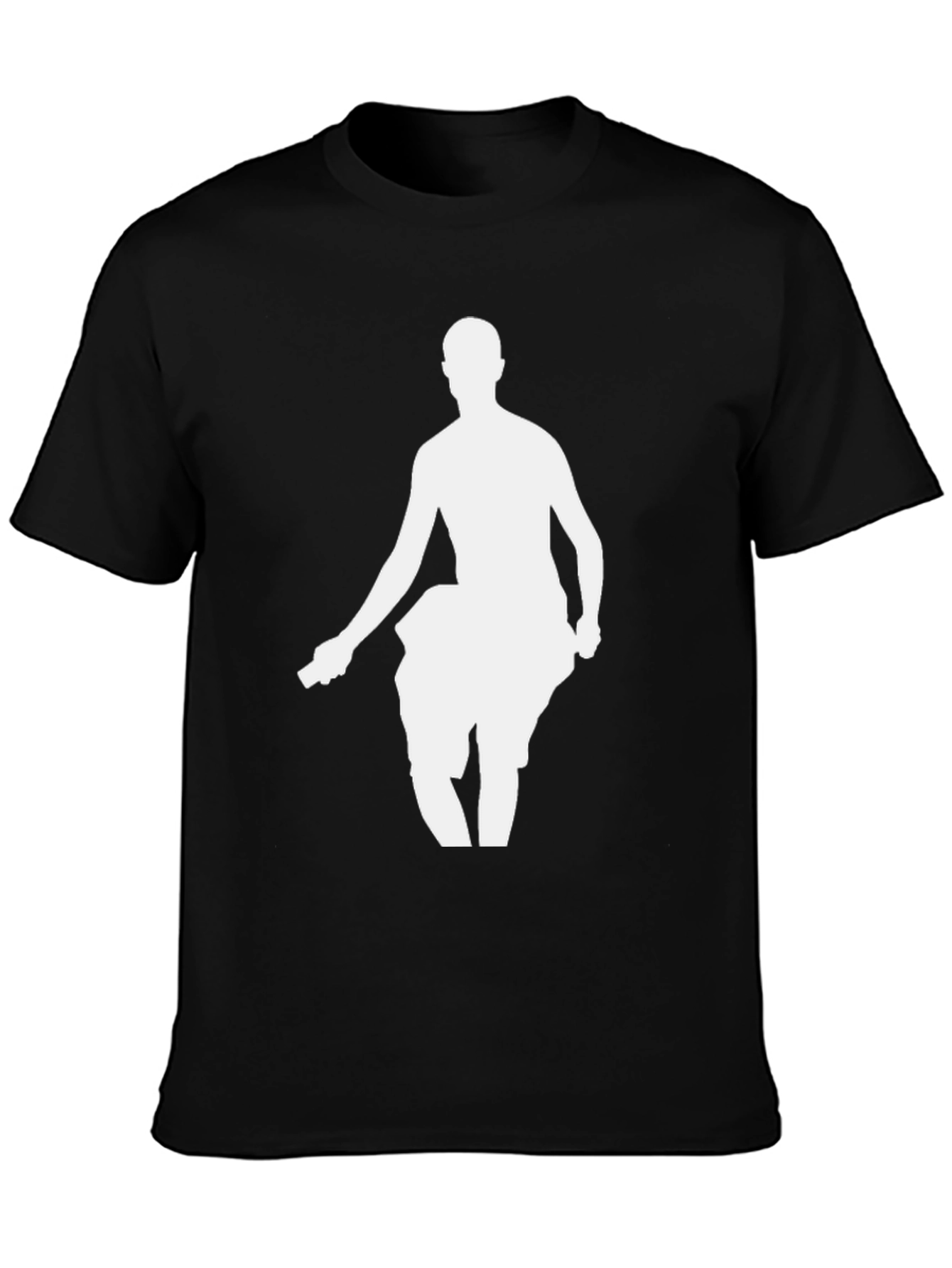 Silhouette Dancer Graphic T-Shirt - Stylish Black Tee