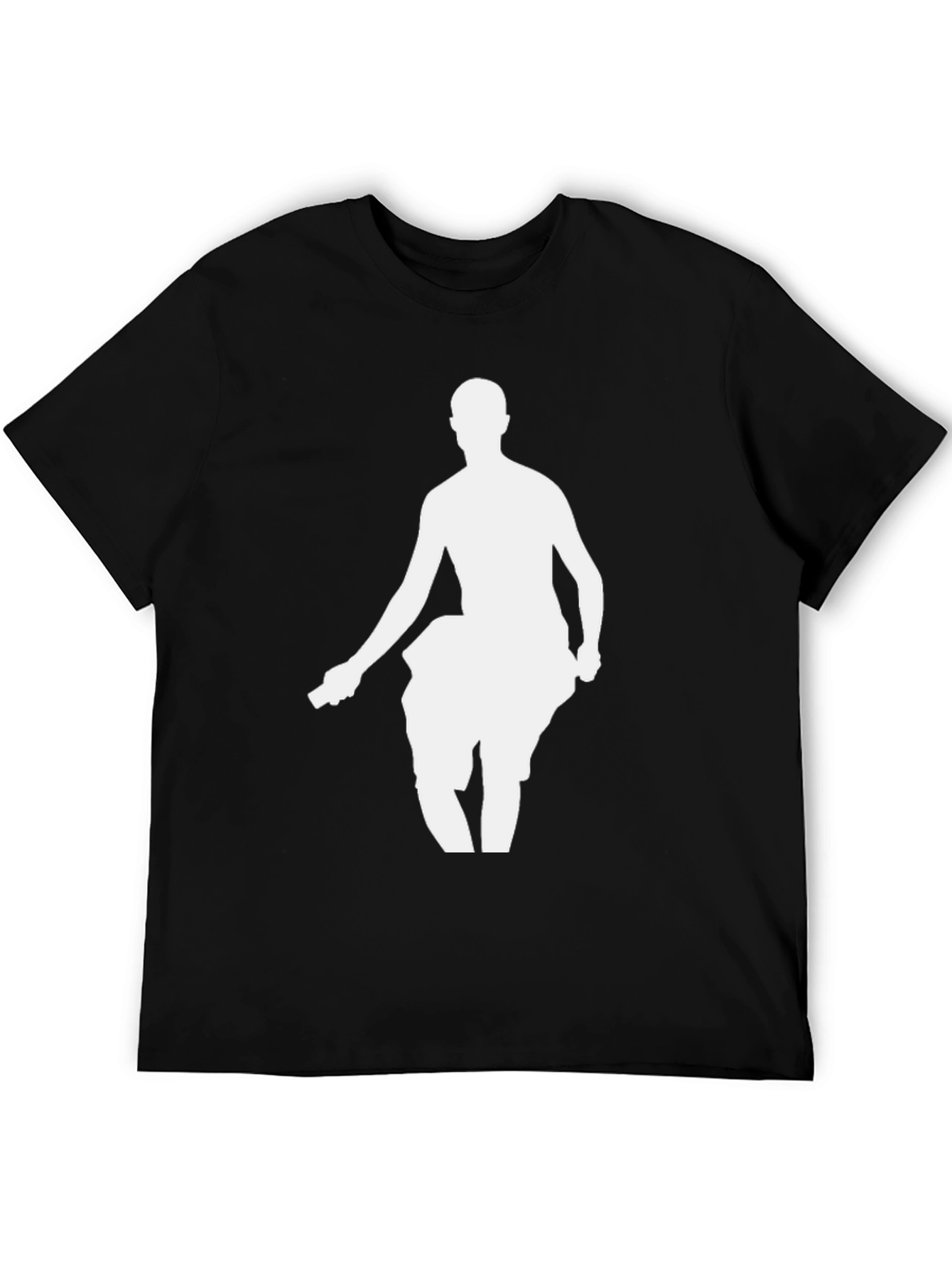 Silhouette Dancer Graphic T-Shirt - Stylish Black Tee
