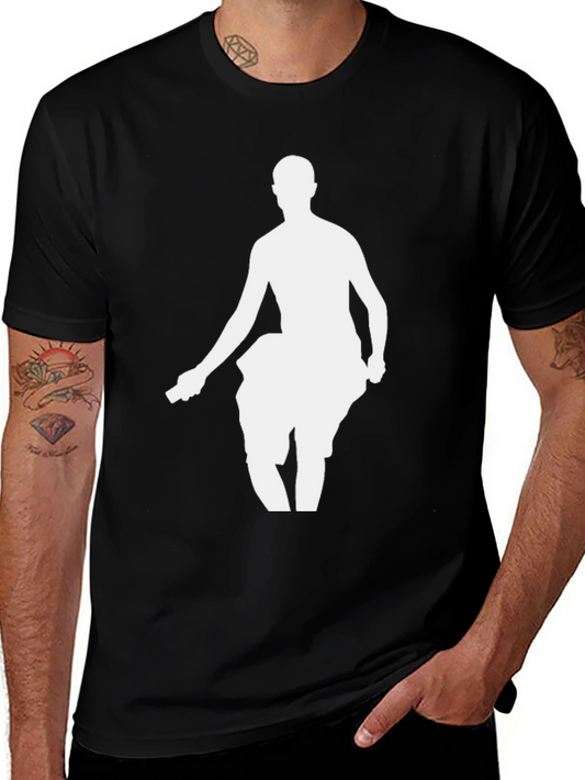 Silhouette Dancer Graphic T-Shirt - Stylish Black Tee