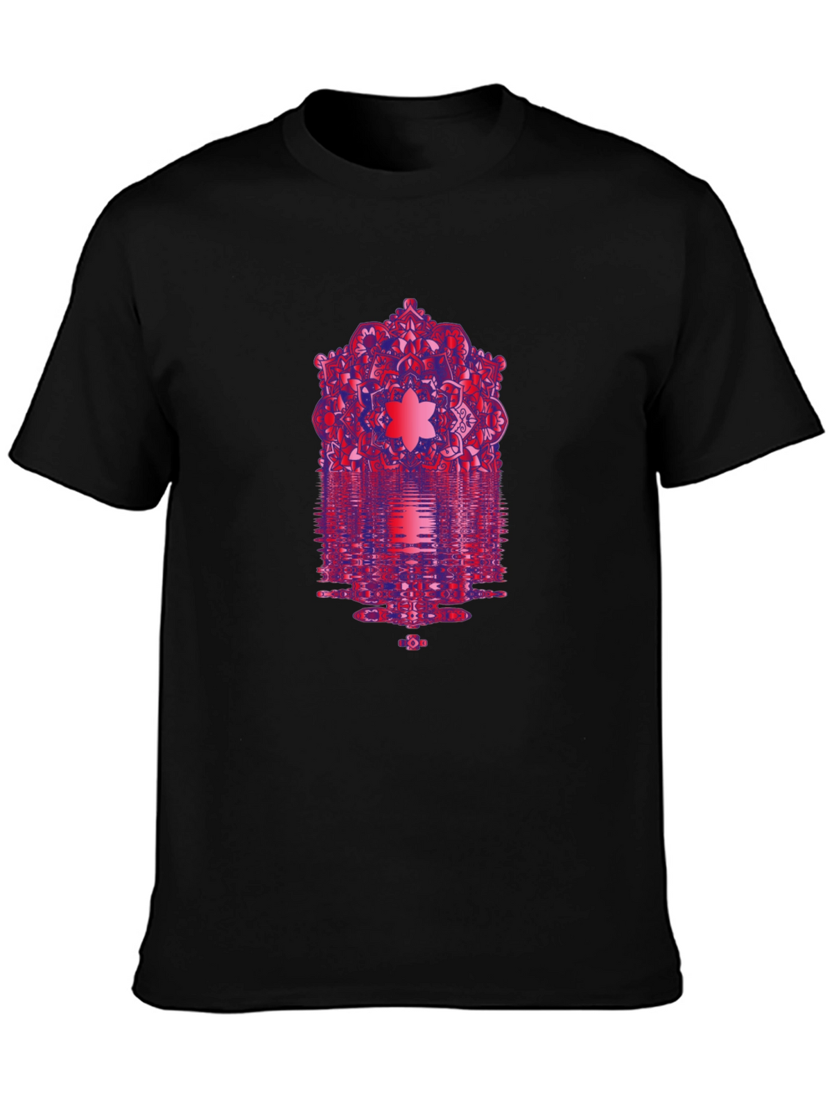 Geometric Mandala Black T-Shirt
