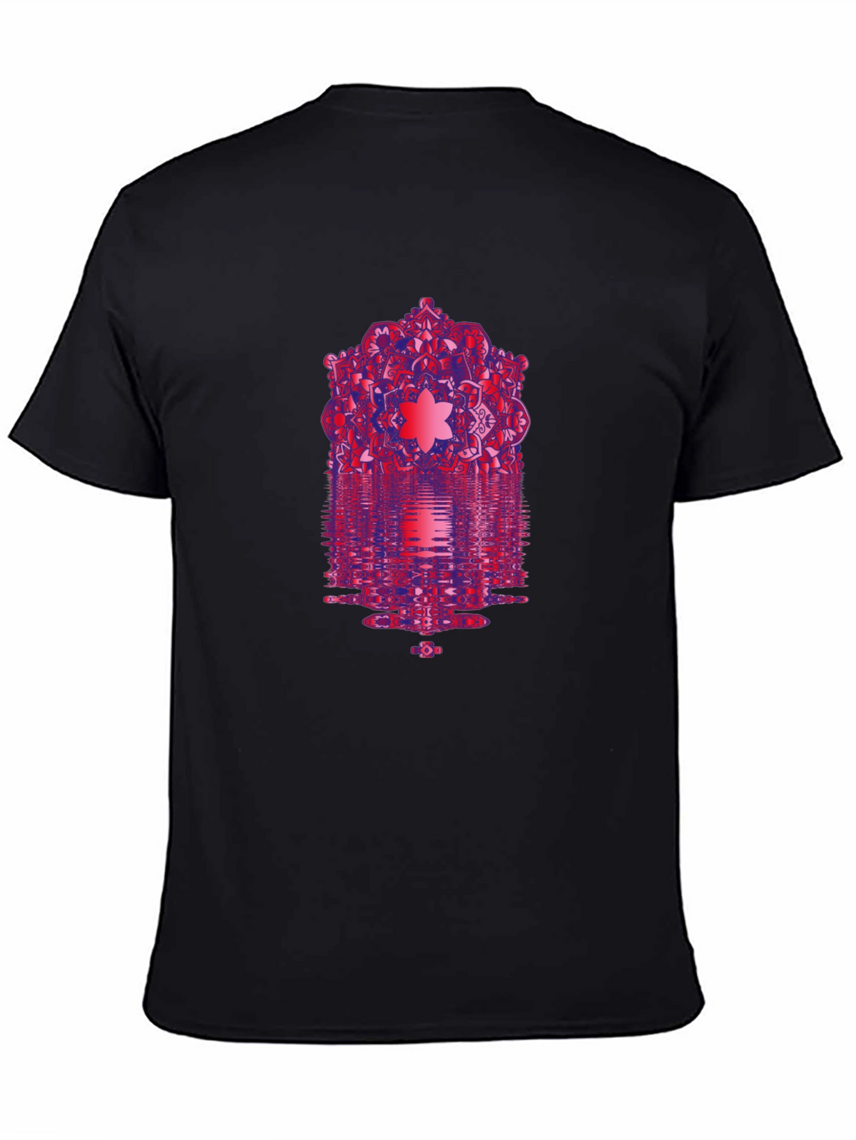 Geometric Mandala Black T-Shirt