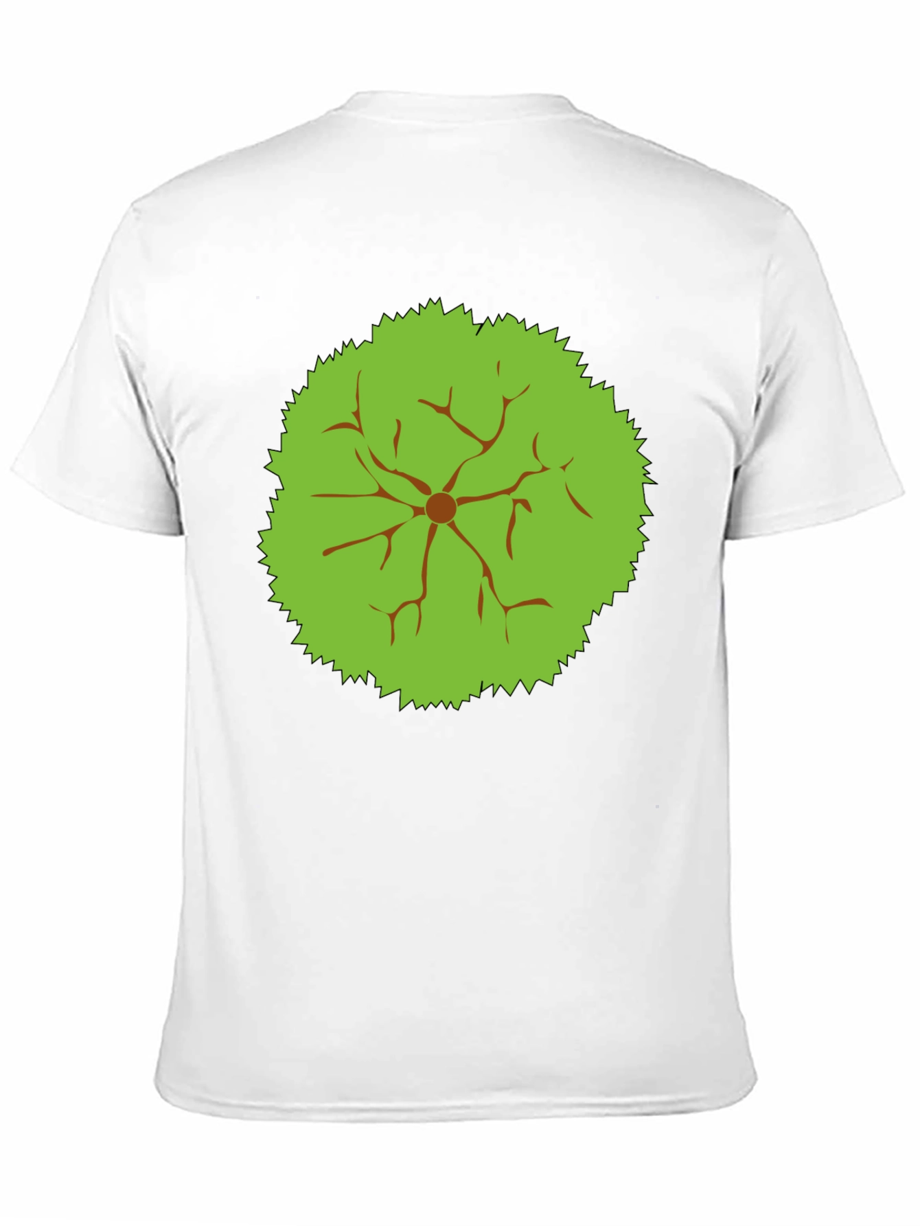 Abstract Tree Top Graphic Tee - Black