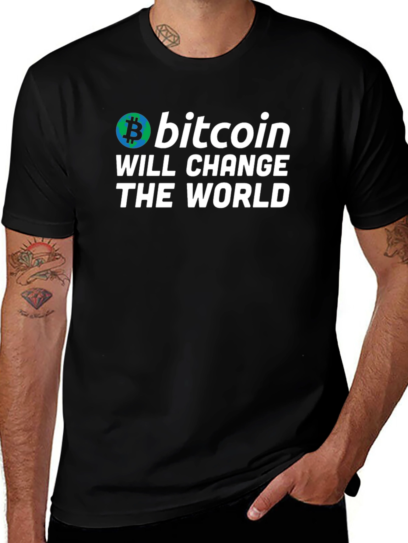 Bitcoin Will Change the World Black T-Shirt
