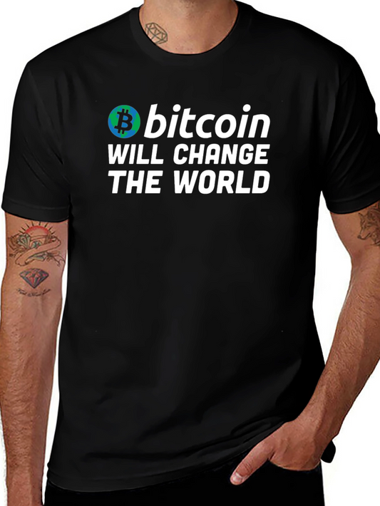 Bitcoin Will Change the World Black T-Shirt