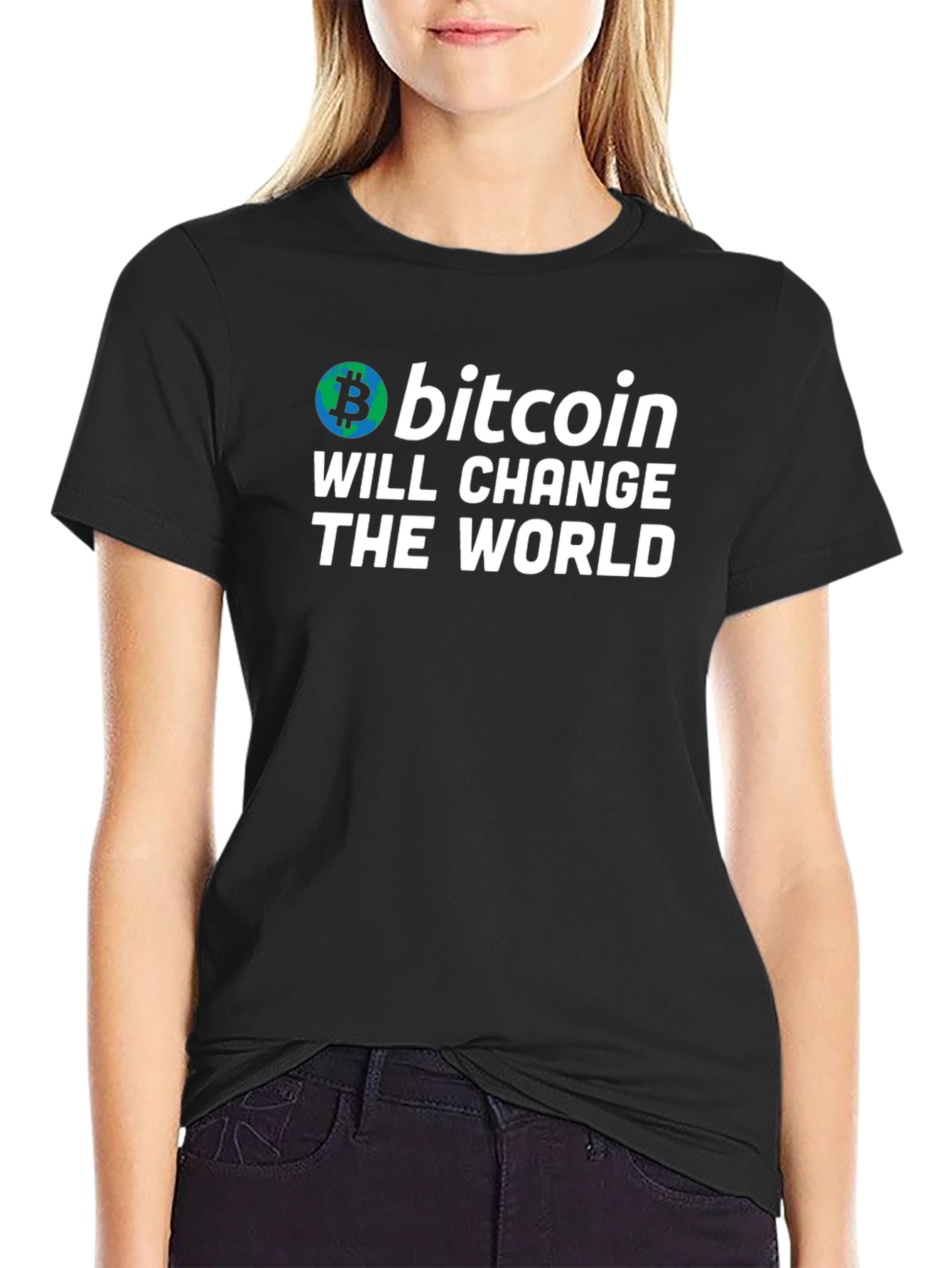 Bitcoin Will Change the World Black T-Shirt