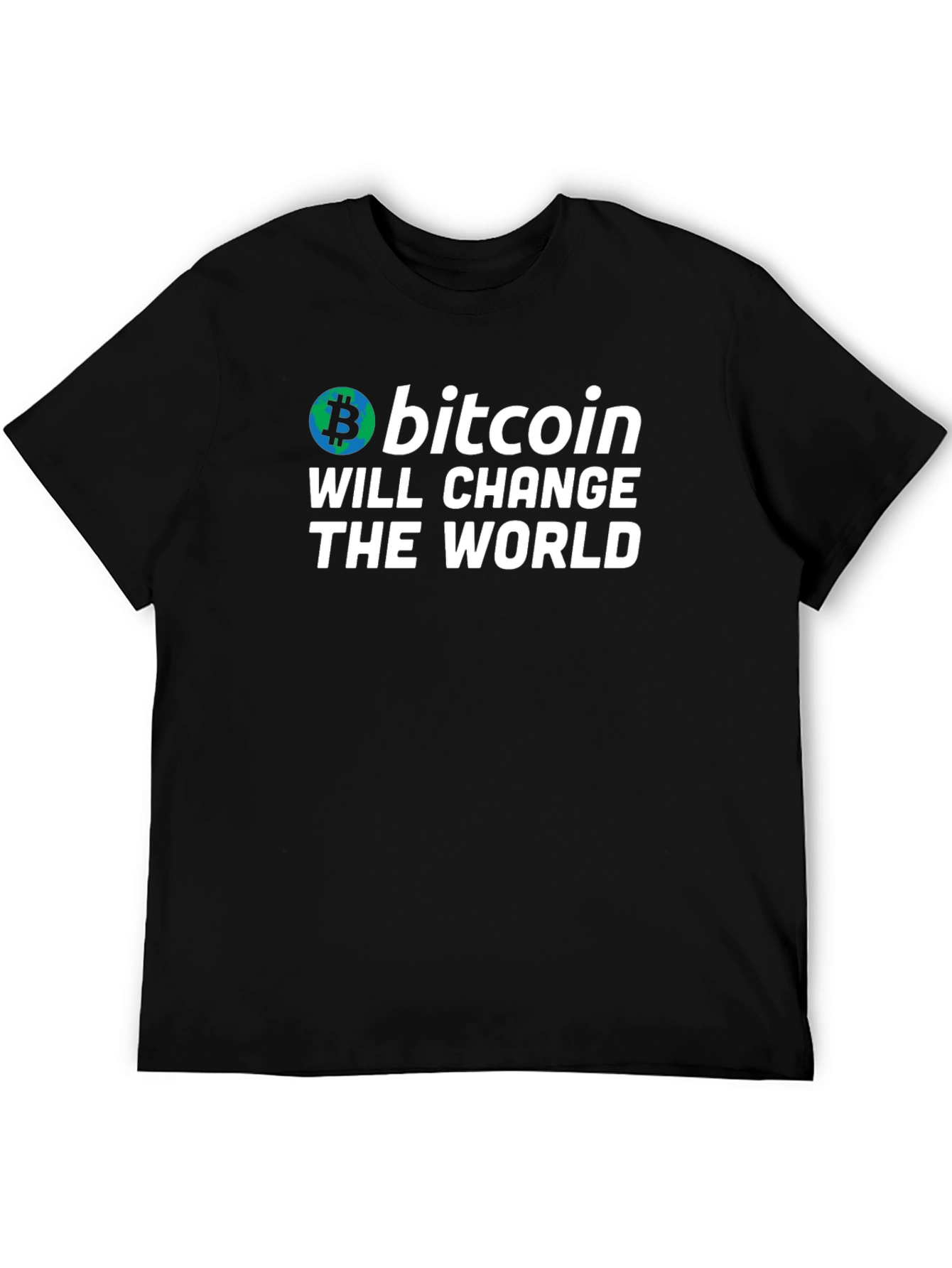 Bitcoin Will Change the World Black T-Shirt