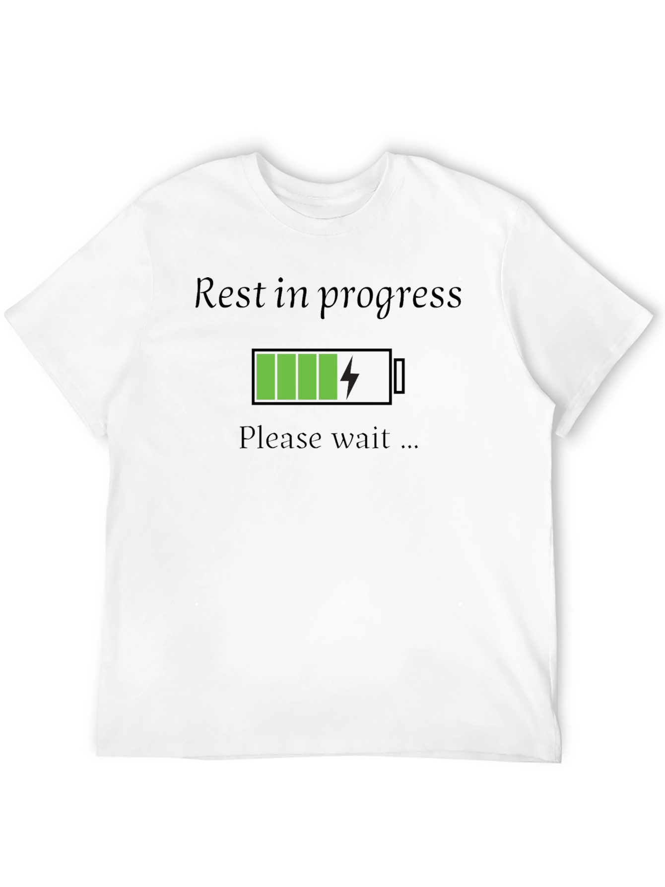 Rest in Progress Graphic T-Shirt - Black