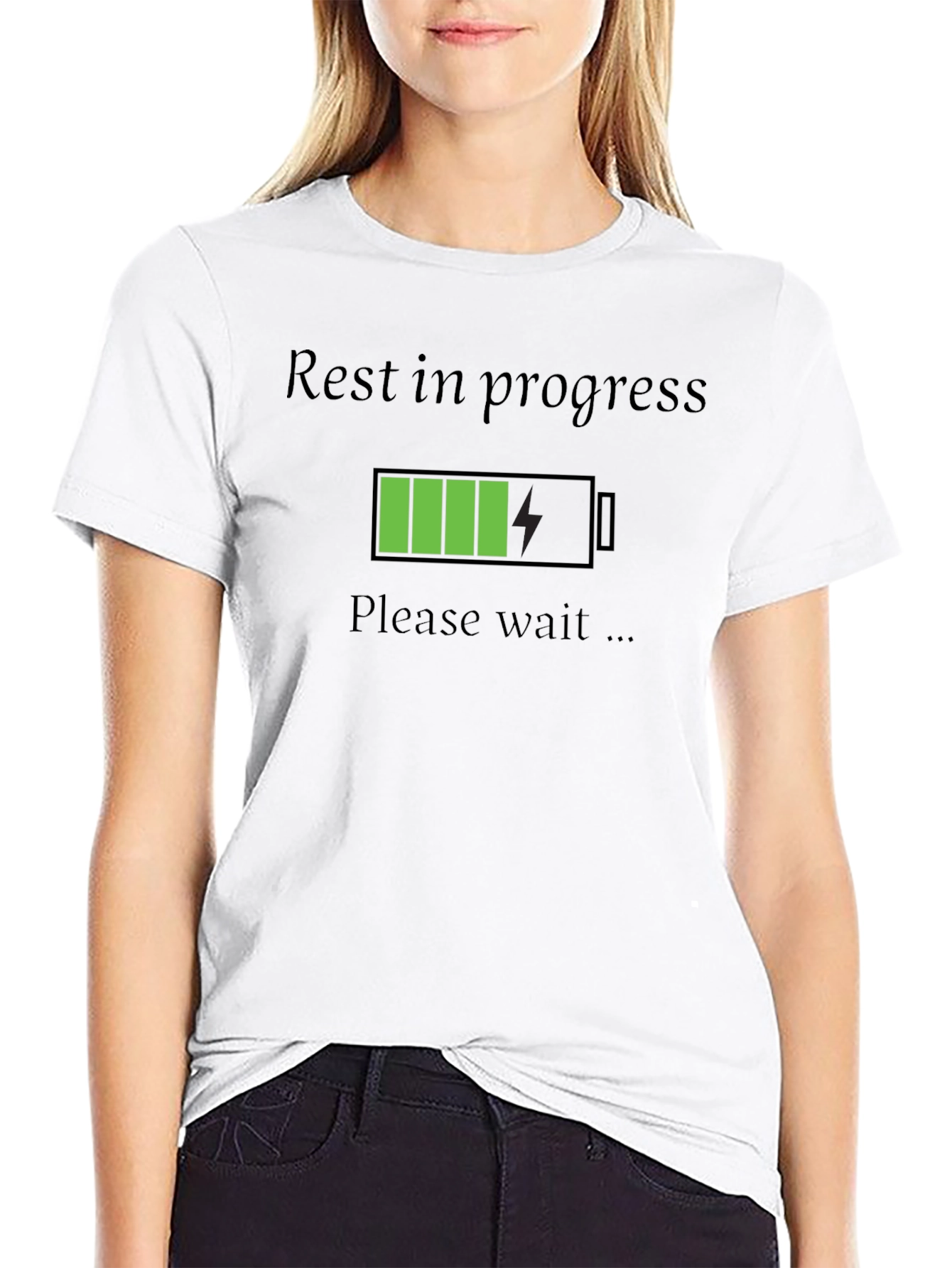 Rest in Progress Graphic T-Shirt - Black