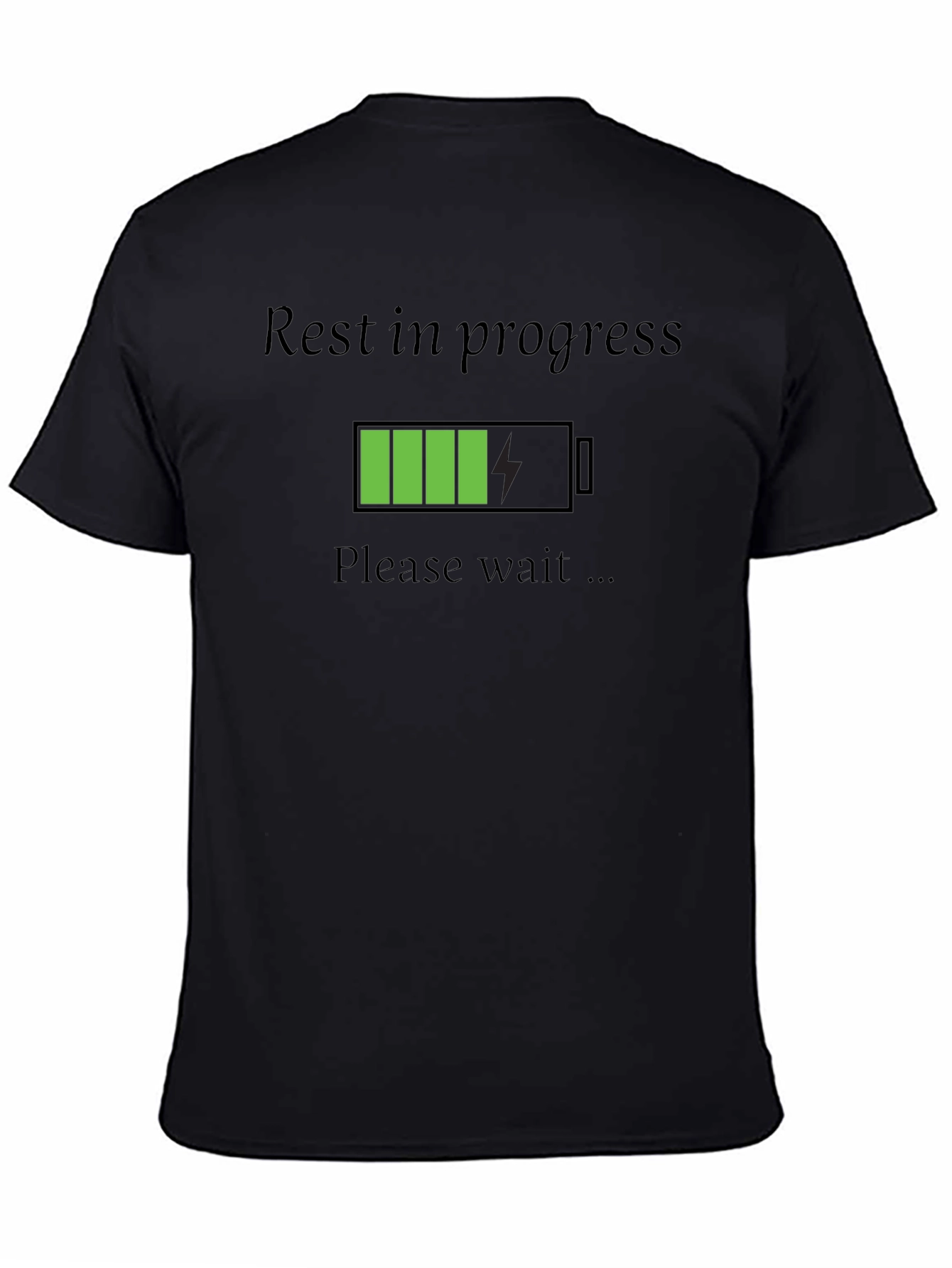 Rest in Progress Graphic T-Shirt - Black