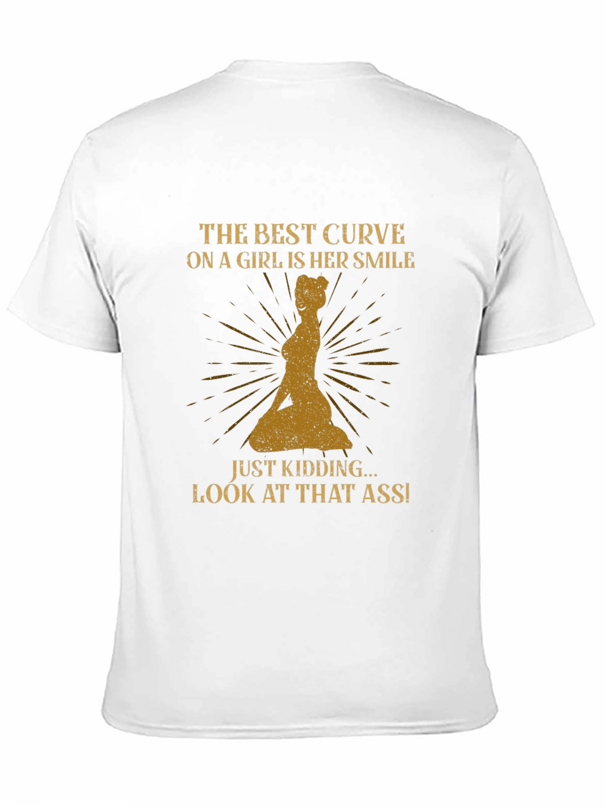 Humorous Slogan Graphic Tee - Best Curve