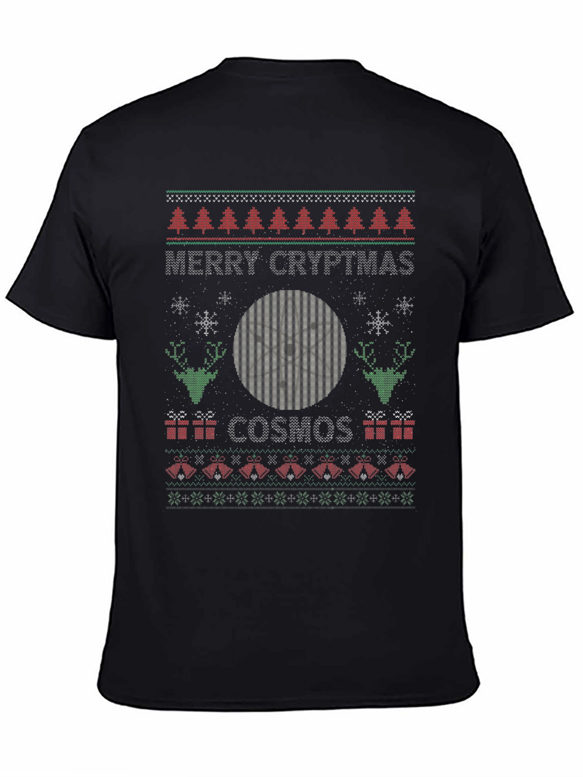 Merry Cryptmas Cosmos Ugly Christmas Sweater T-Shirt