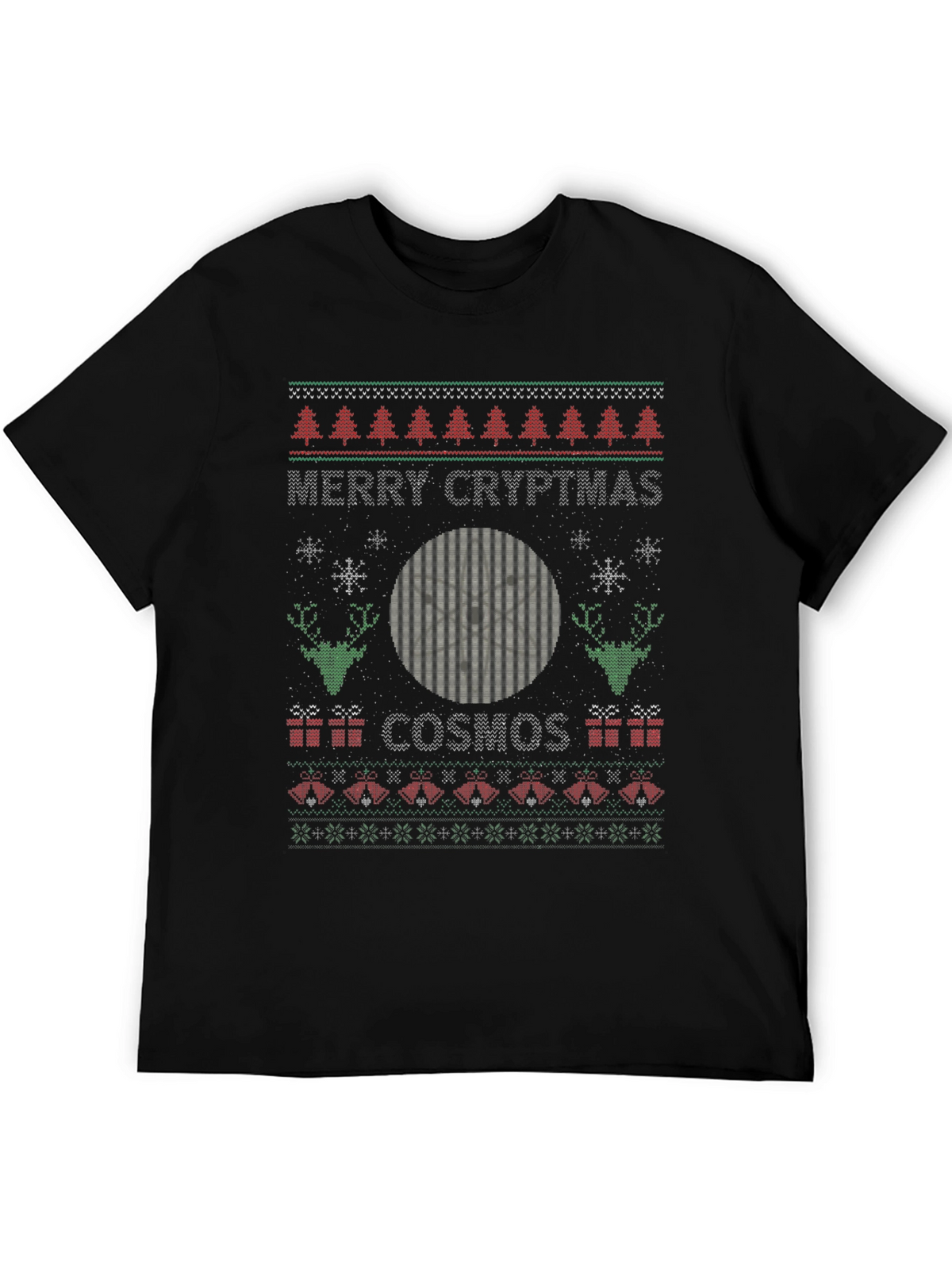 Merry Cryptmas Cosmos Ugly Christmas Sweater T-Shirt